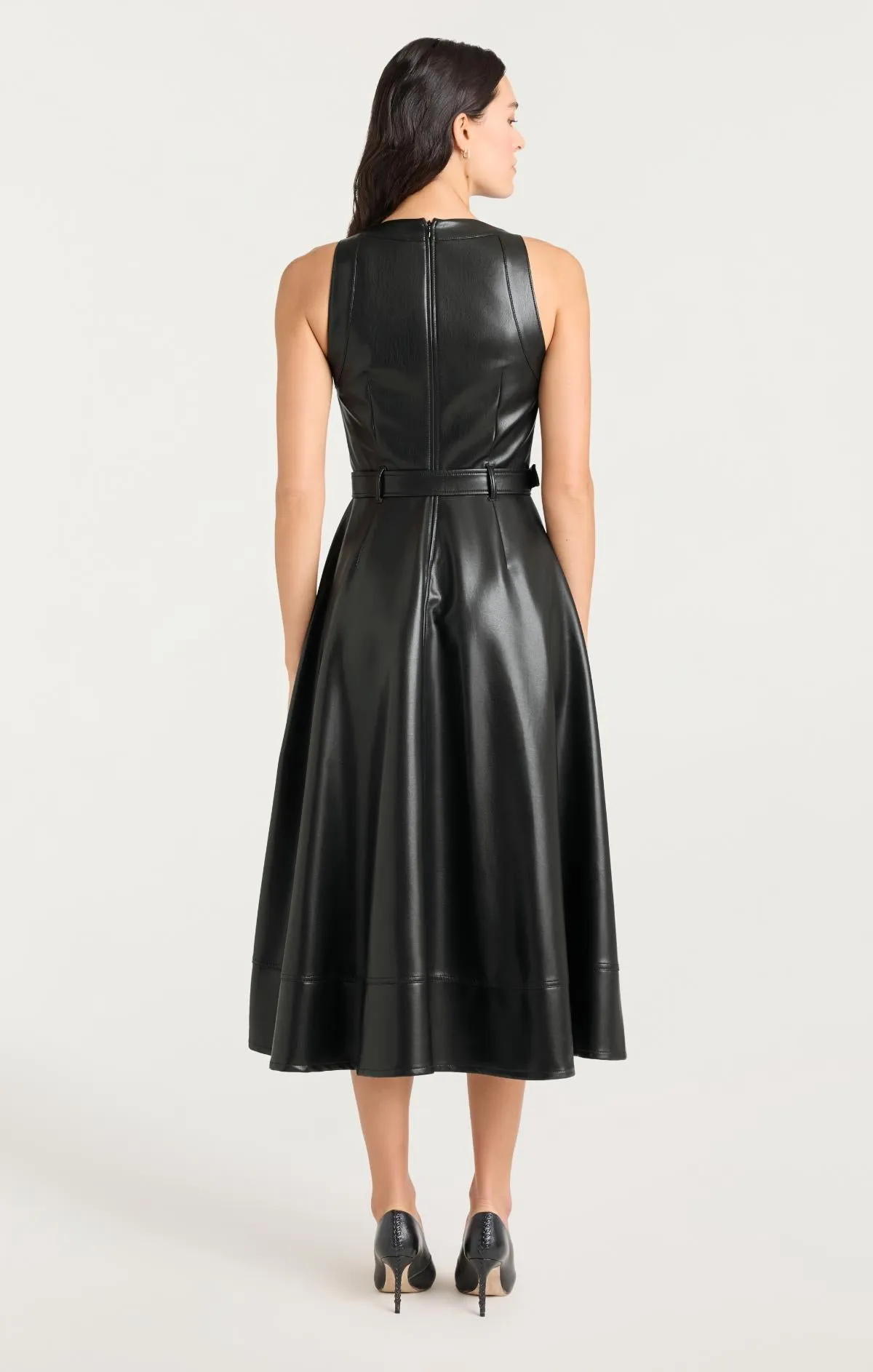 Vegan Leather Zelda Dress sold by cinq a sept product image thumbnail 4