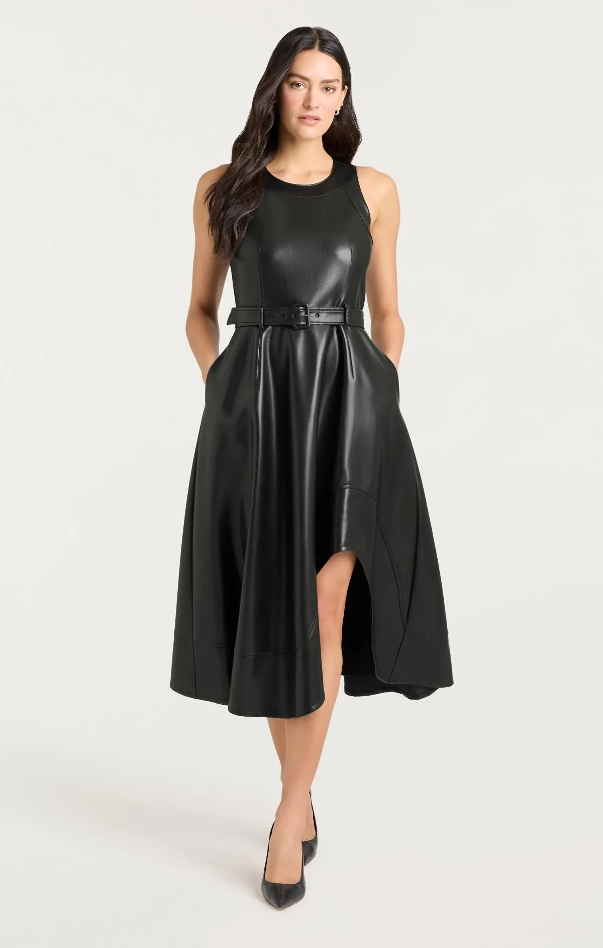 Vegan Leather Zelda Dress sold by cinq a sept product image thumbnail 2