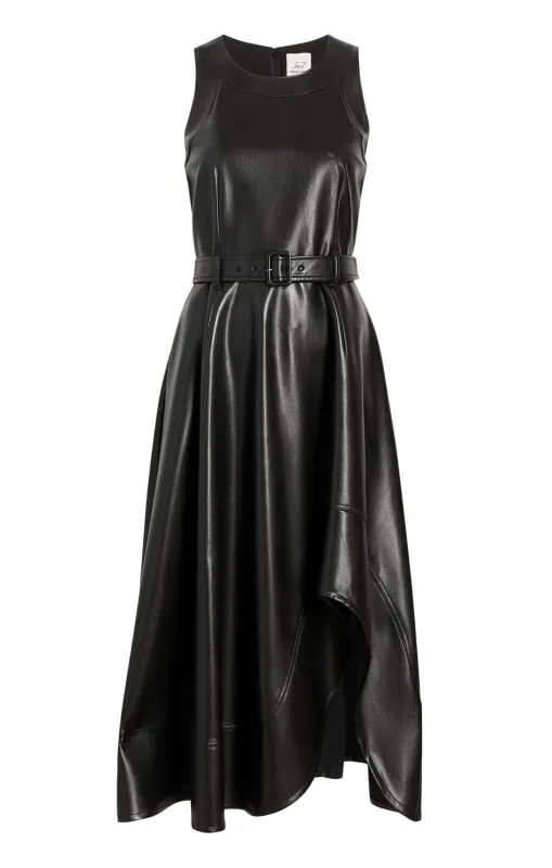 Vegan Leather Zelda Dress made by cinq a sept