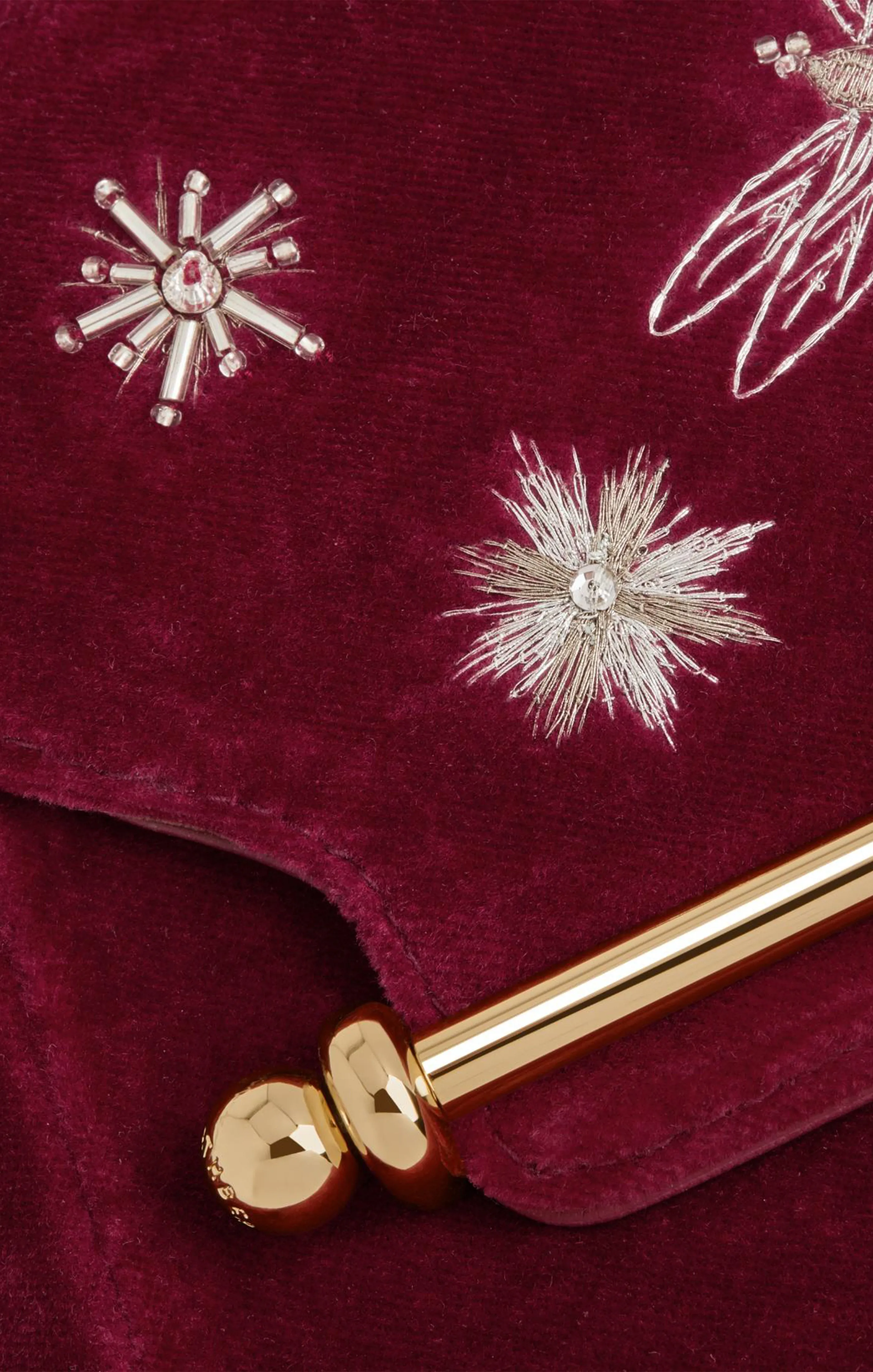 Strathberry East-West Embroidered Velvet Soft Mini sold by cinq a sept product image thumbnail 4