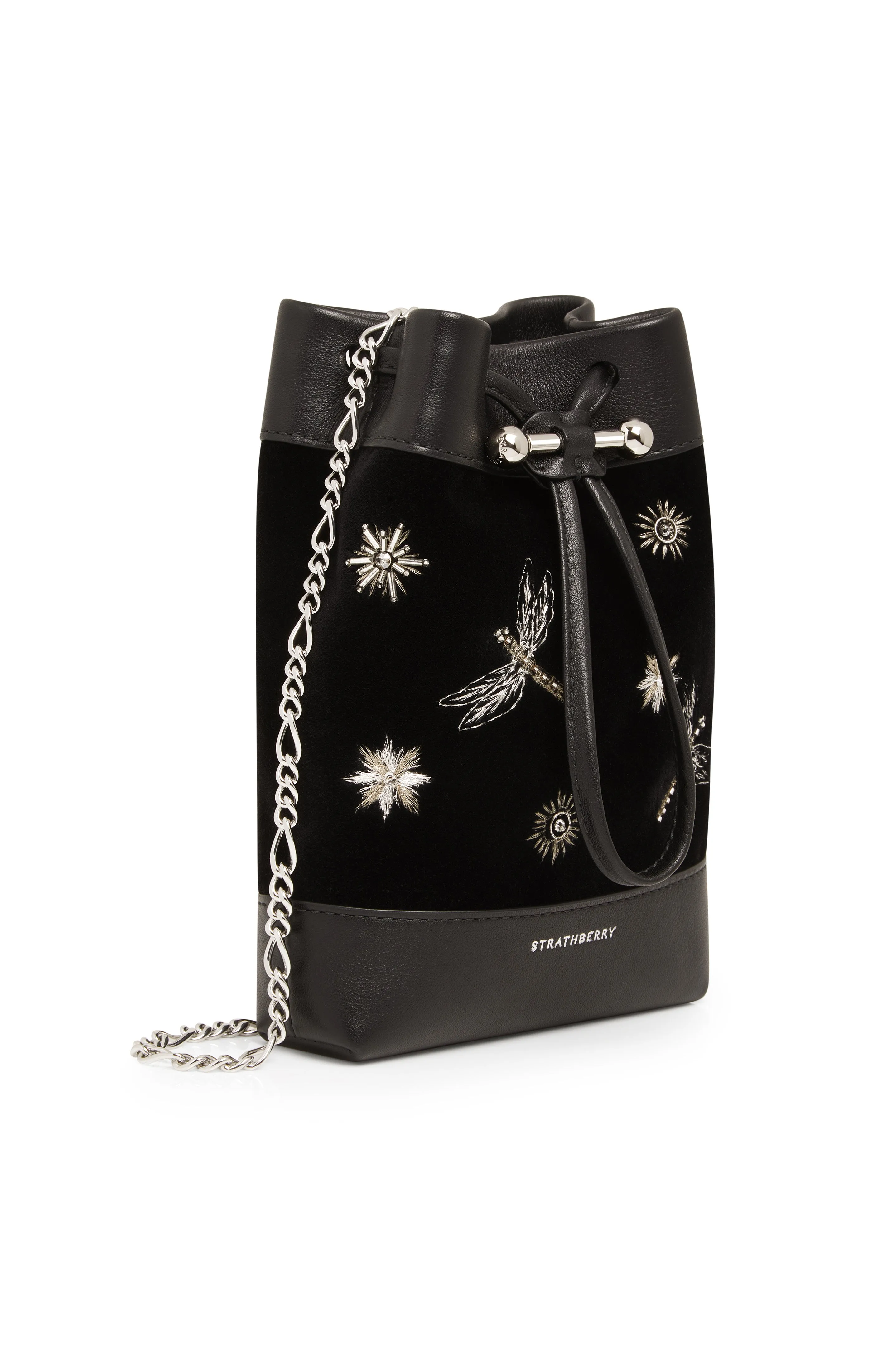 Strathberry Osette Midi Embroidered Velvet Pouch sold by cinq a sept product image thumbnail 2