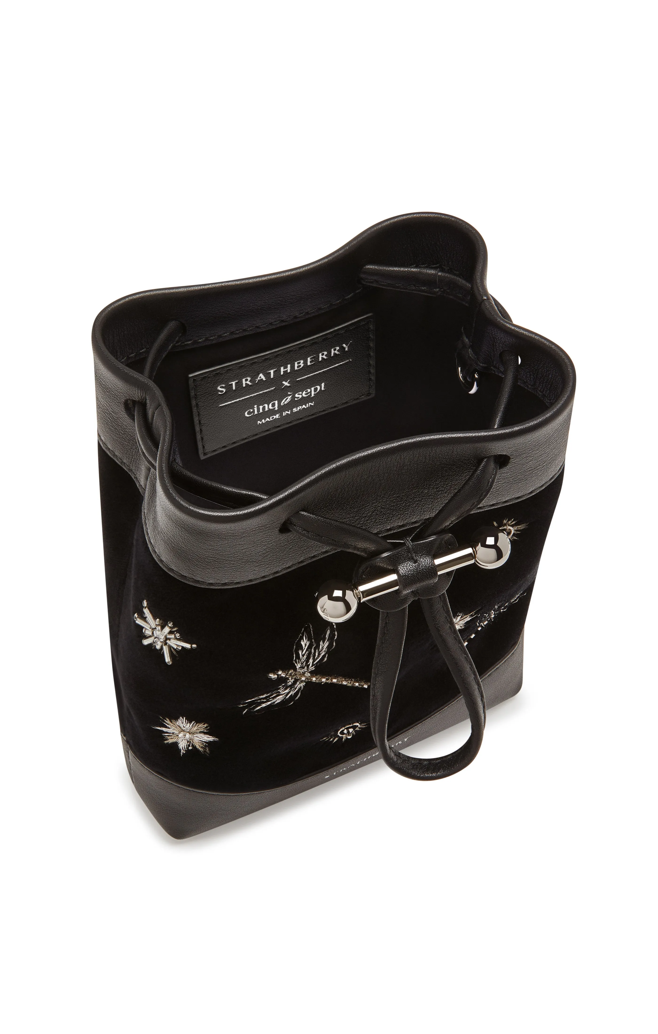 Strathberry Osette Midi Embroidered Velvet Pouch sold by cinq a sept product image thumbnail 3