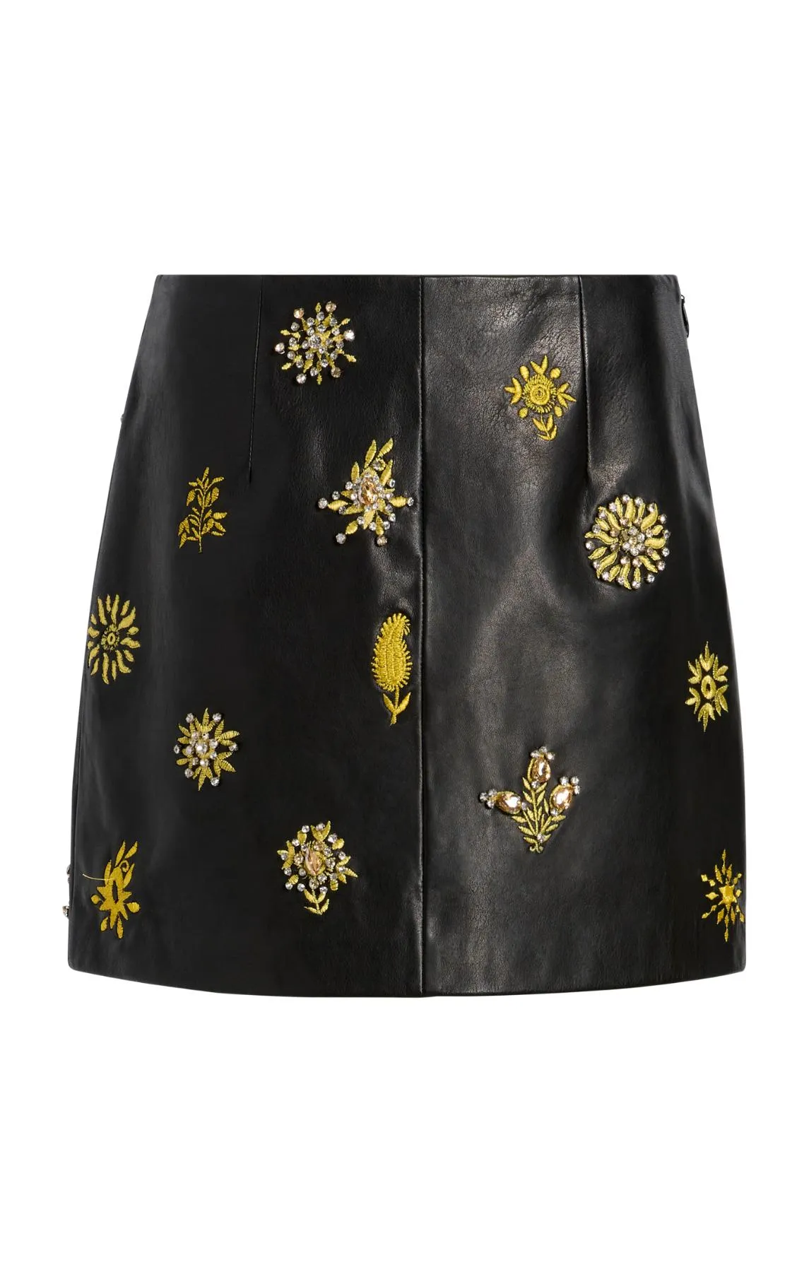 Leila Leather Doris Skirt sold by cinq a sept