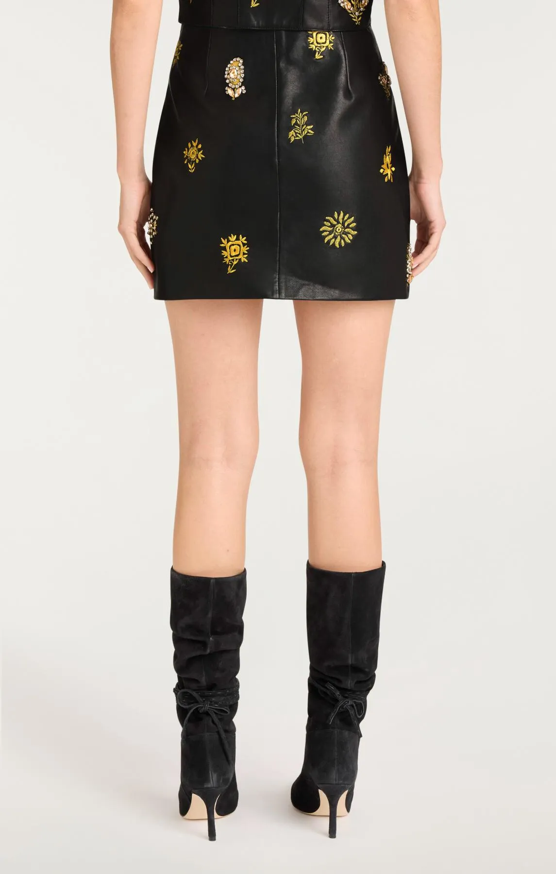 Leila Leather Doris Skirt sold by cinq a sept product image thumbnail 5