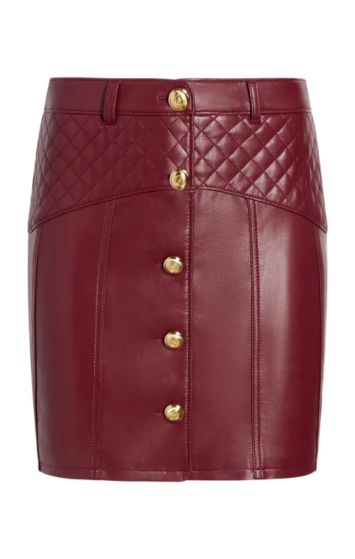 Vegan Leather Claudia Skirt sold by cinq a sept