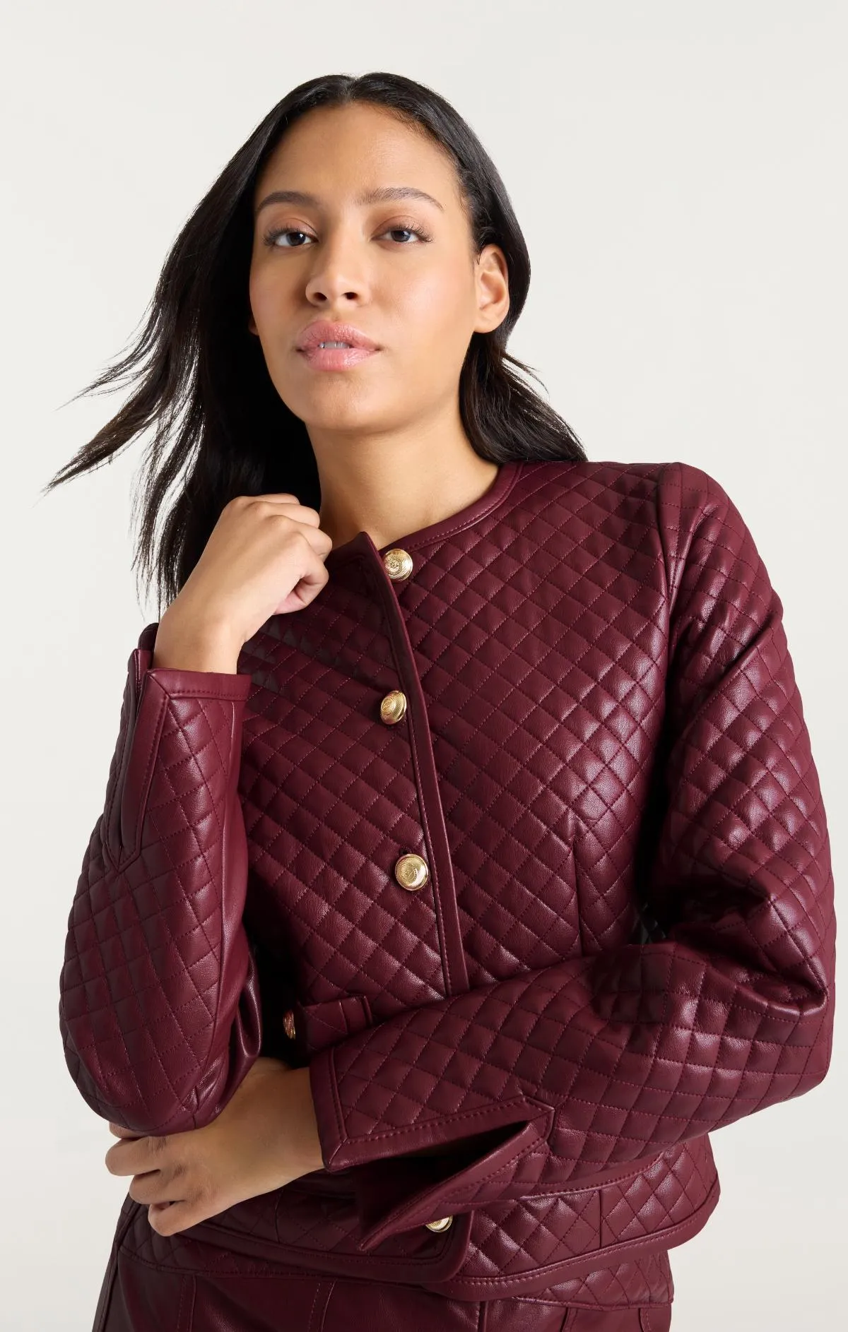 Vegan Leather Brooke Jacket sold by cinq a sept product image thumbnail 5