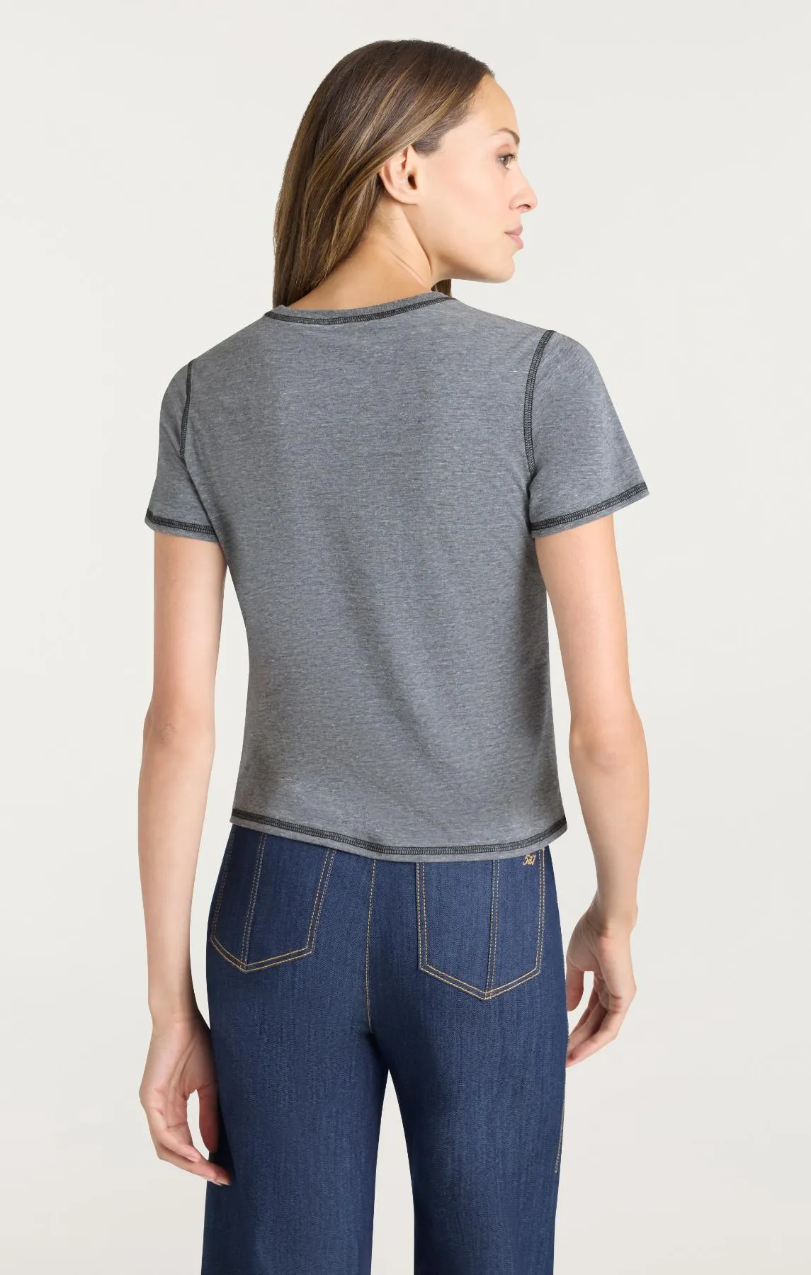 Bonjour Smiley Shrunken Tee sold by cinq a sept product image thumbnail 4