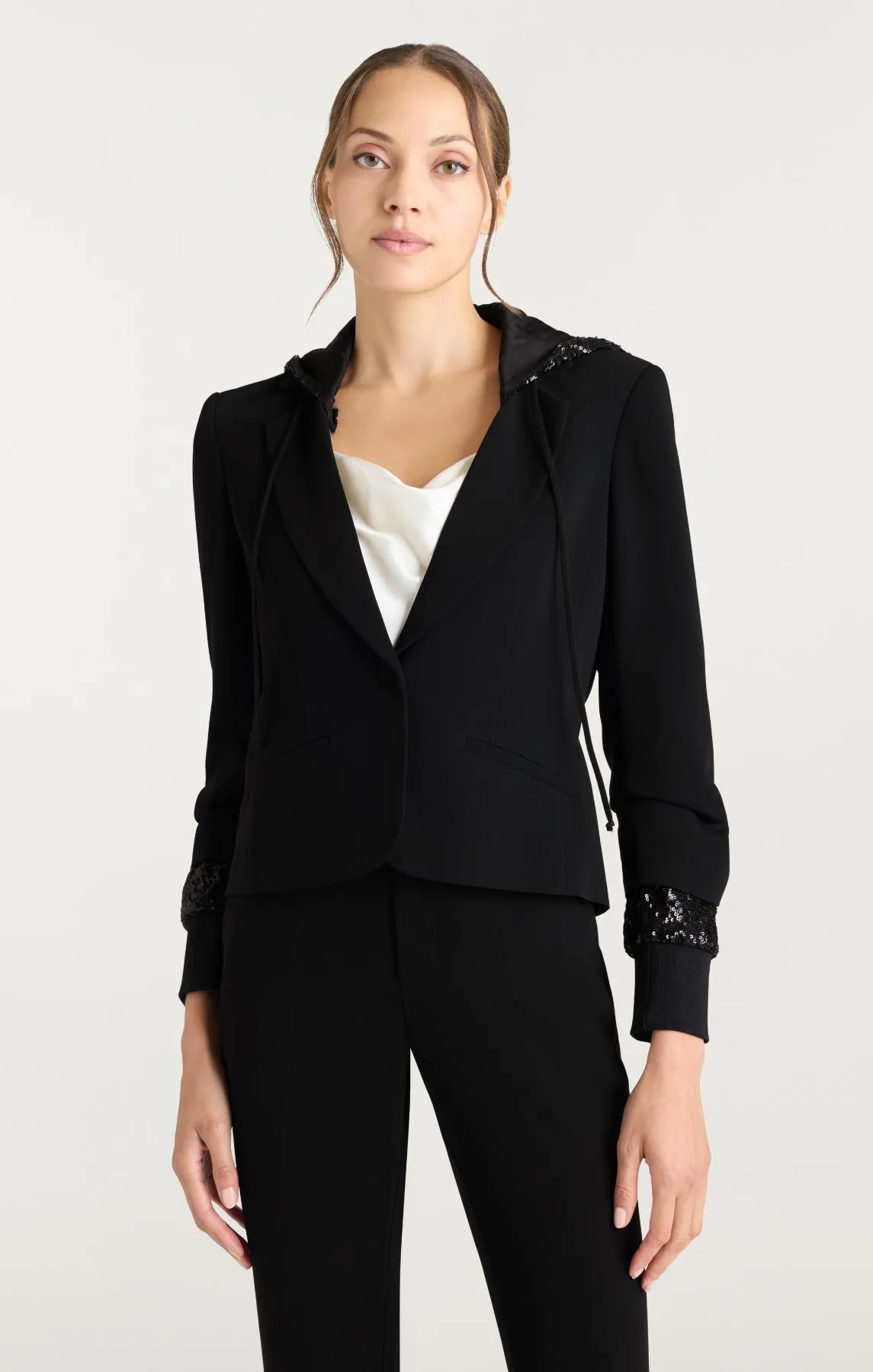 Sequin Hooded Le Petit Khloe Jacket sold by cinq a sept product image thumbnail 2