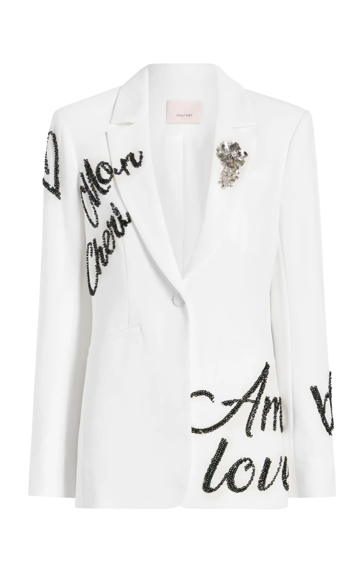 Crushed Sequin Loveletter Karlie Blazer sold by cinq a sept