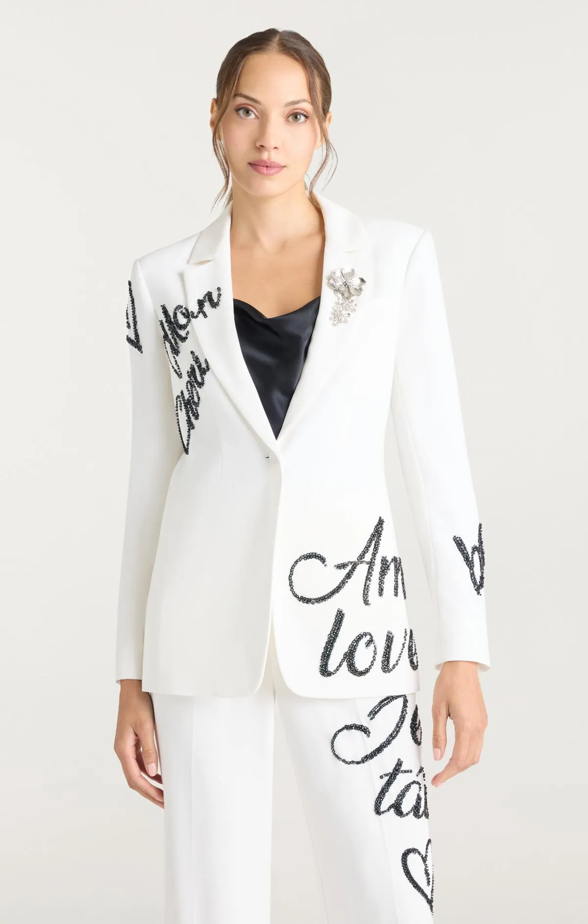 Crushed Sequin Loveletter Karlie Blazer sold by cinq a sept product image thumbnail 3