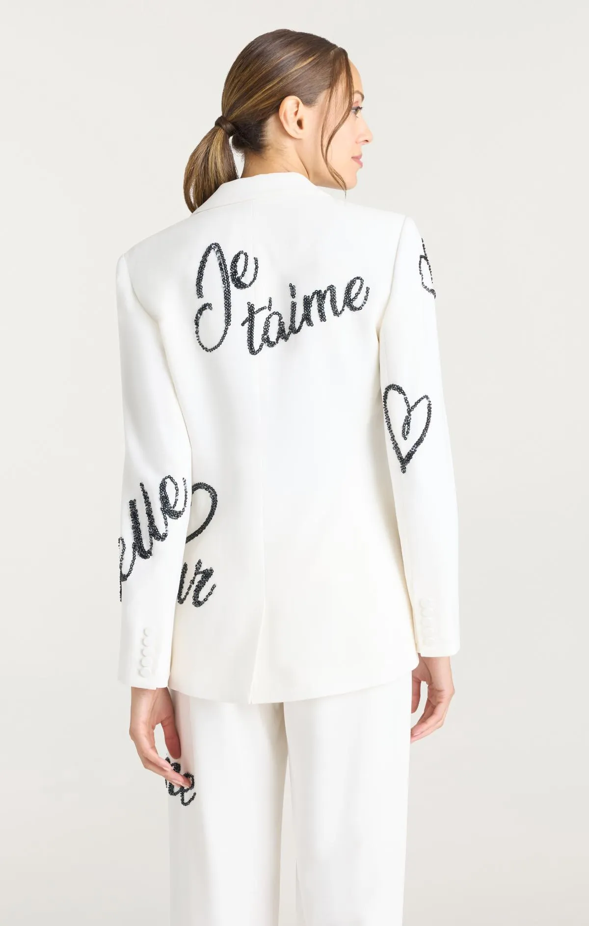 Crushed Sequin Loveletter Karlie Blazer sold by cinq a sept product image thumbnail 5