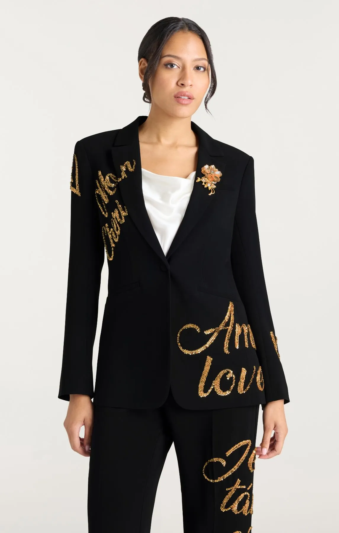 Crushed Sequin Loveletter Karlie Blazer sold by cinq a sept product image thumbnail 3