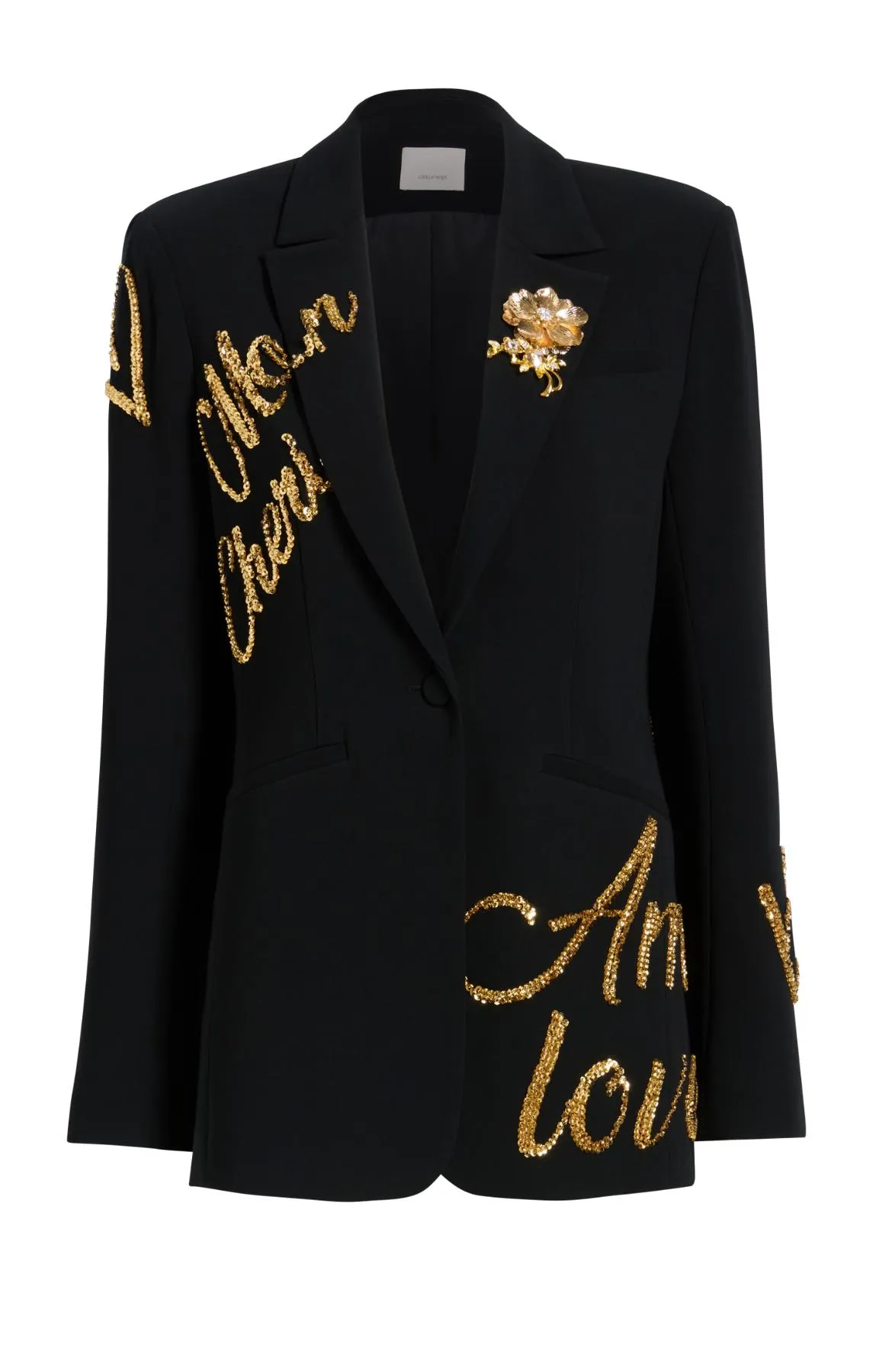 Crushed Sequin Loveletter Karlie Blazer sold by cinq a sept