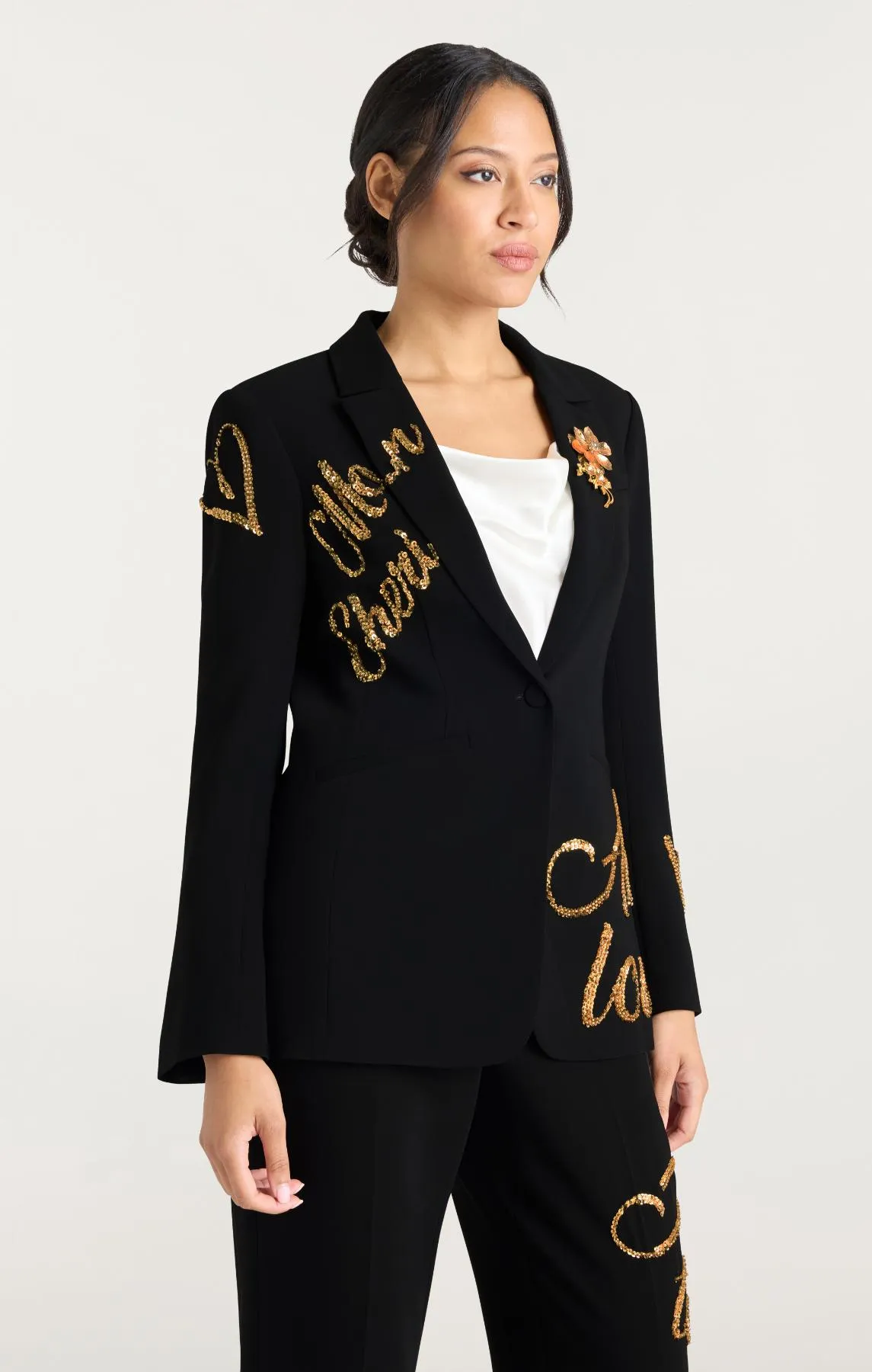 Crushed Sequin Loveletter Karlie Blazer sold by cinq a sept product image thumbnail 4