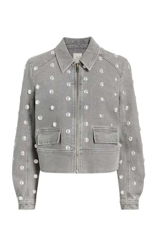 Studded Harriet Jean Jacket made by cinq a sept