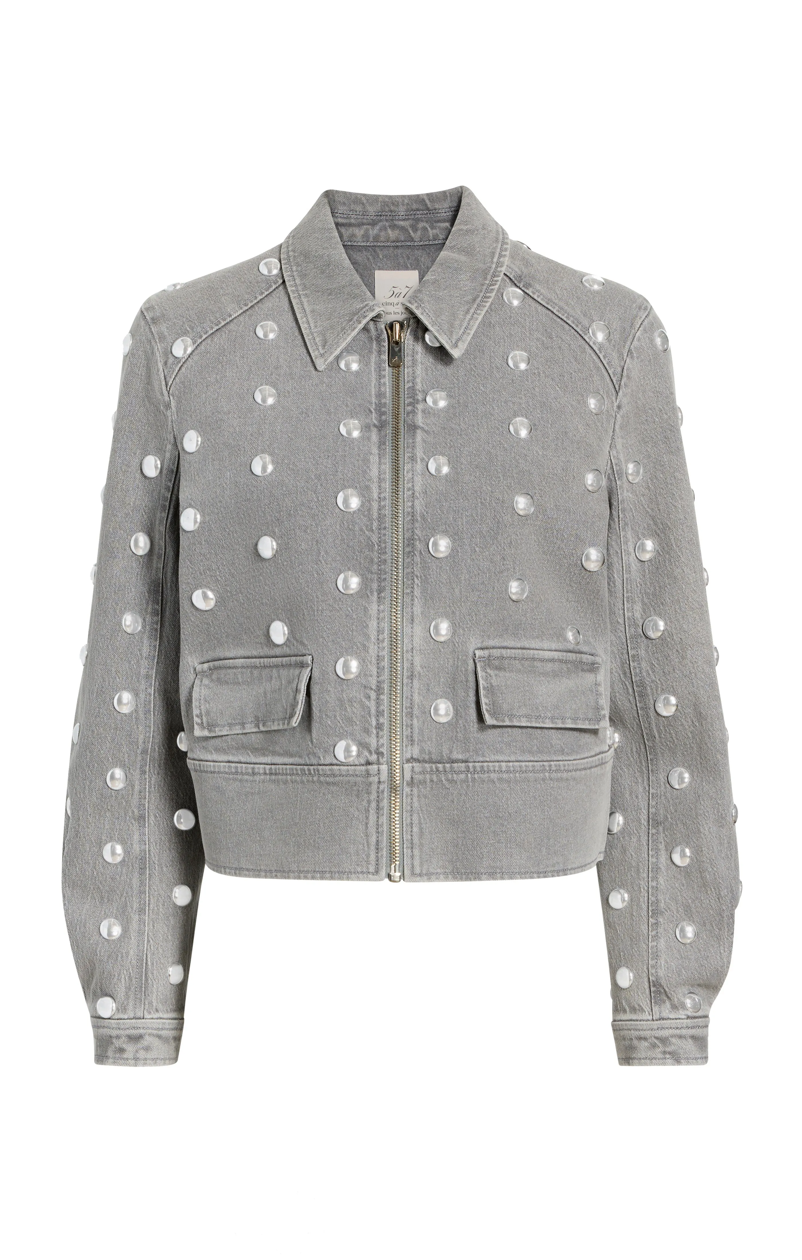 Studded Harriet Jean Jacket sold by cinq a sept