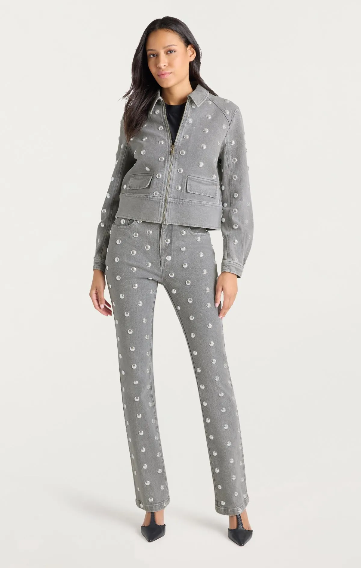 Studded Harriet Jean Jacket sold by cinq a sept product image thumbnail 2