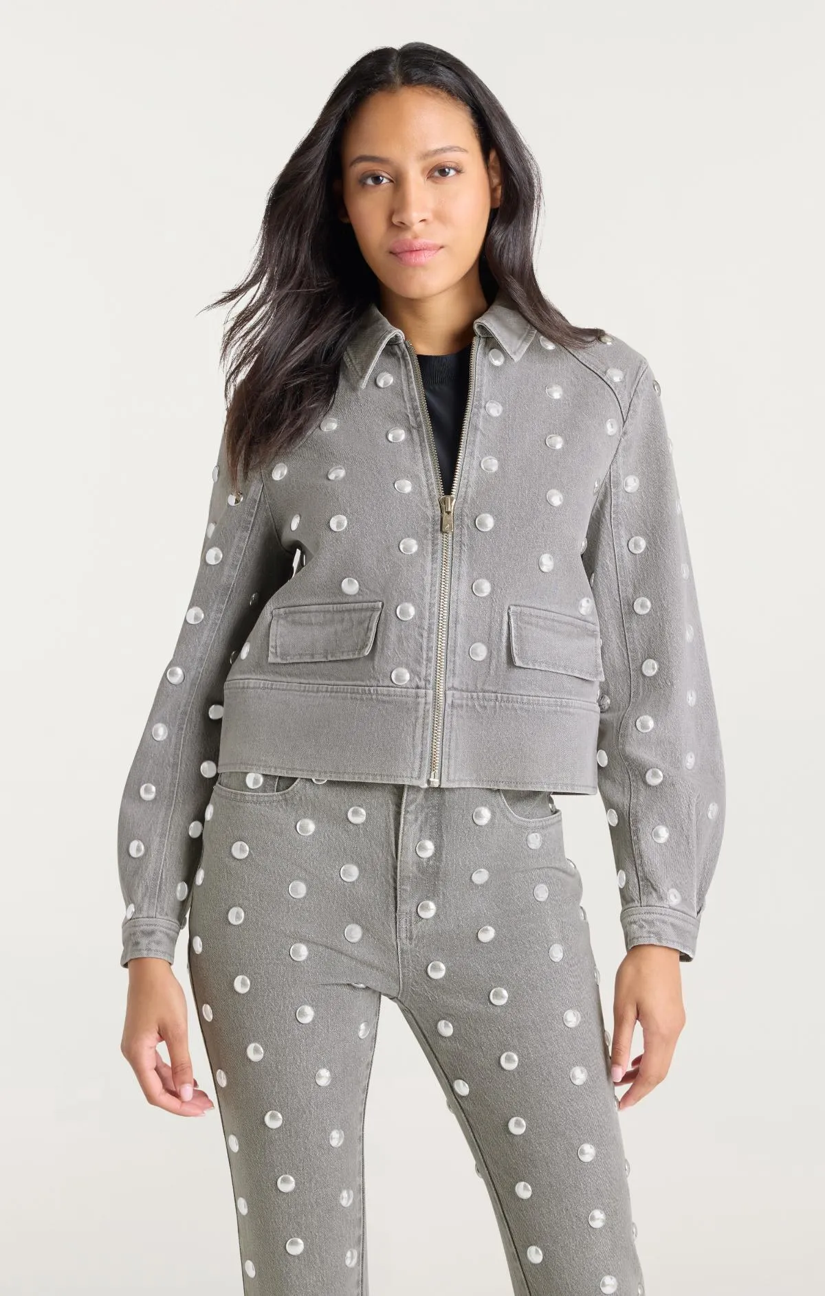 Studded Harriet Jean Jacket sold by cinq a sept product image thumbnail 3