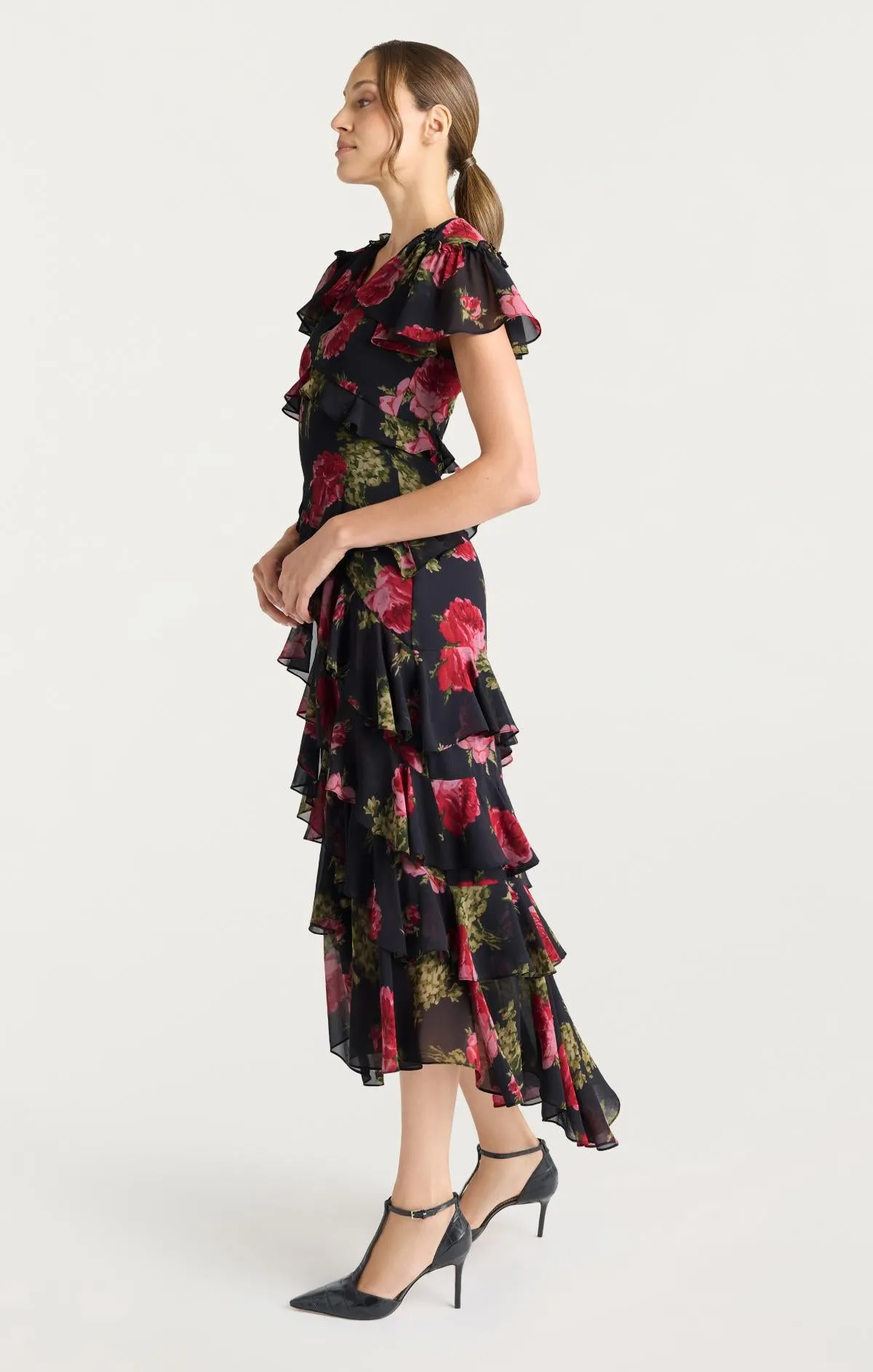 Baroque Roses Tatum Dress sold by cinq a sept product image thumbnail 3