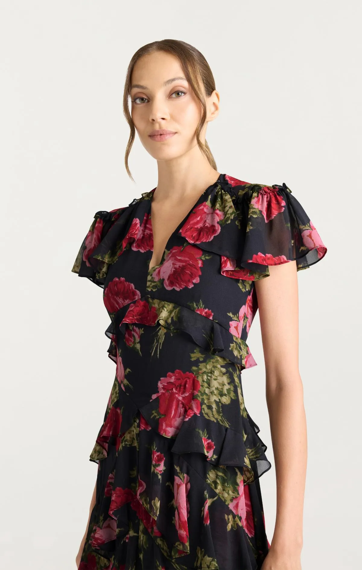 Baroque Roses Tatum Dress sold by cinq a sept product image thumbnail 5