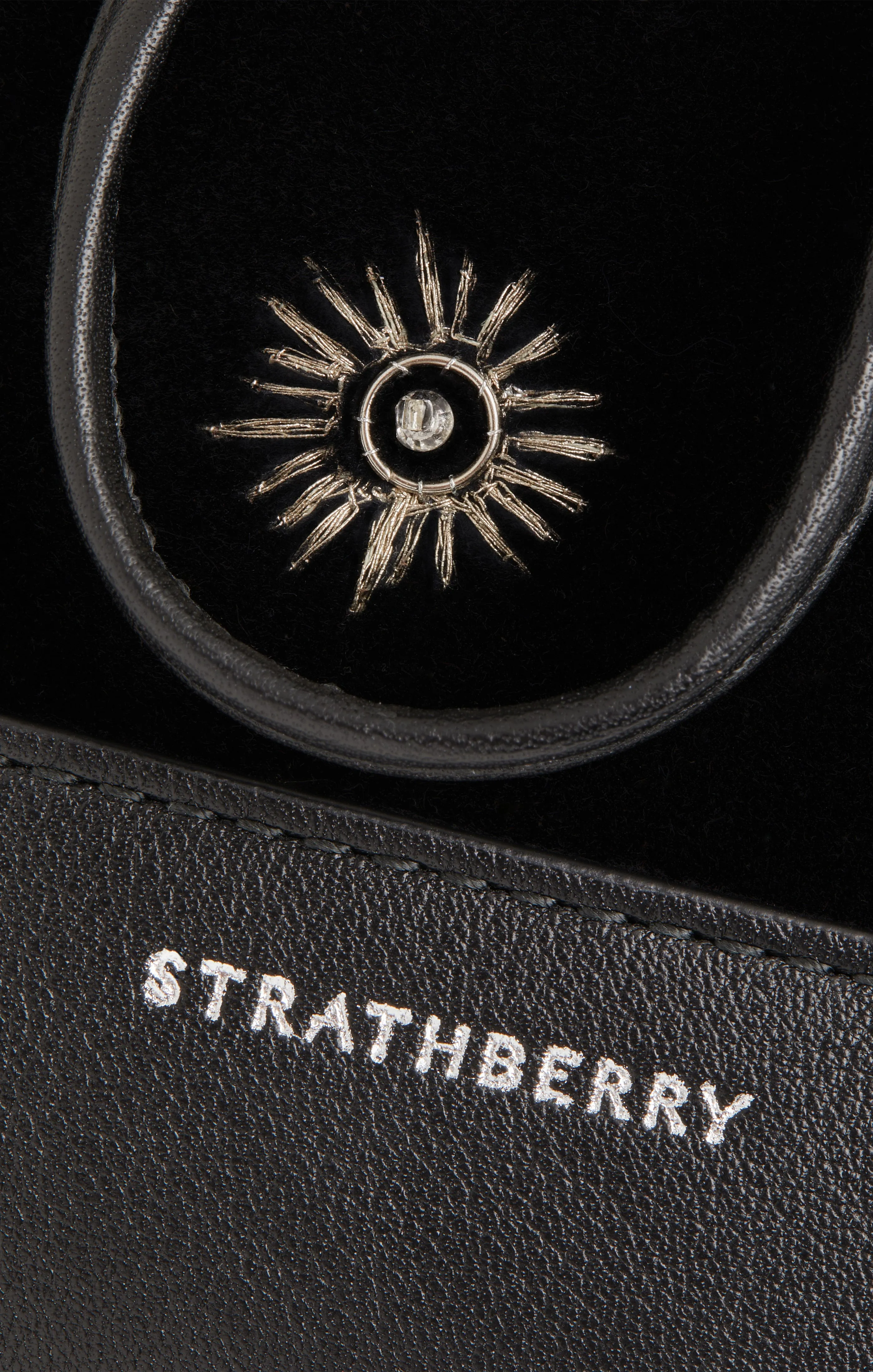 Strathberry Osette Midi Embroidered Velvet Pouch sold by cinq a sept product image thumbnail 5