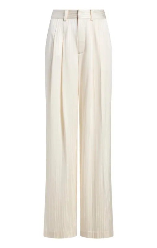 Georgia Satin Stripe Marne Pant sold by cinq a sept