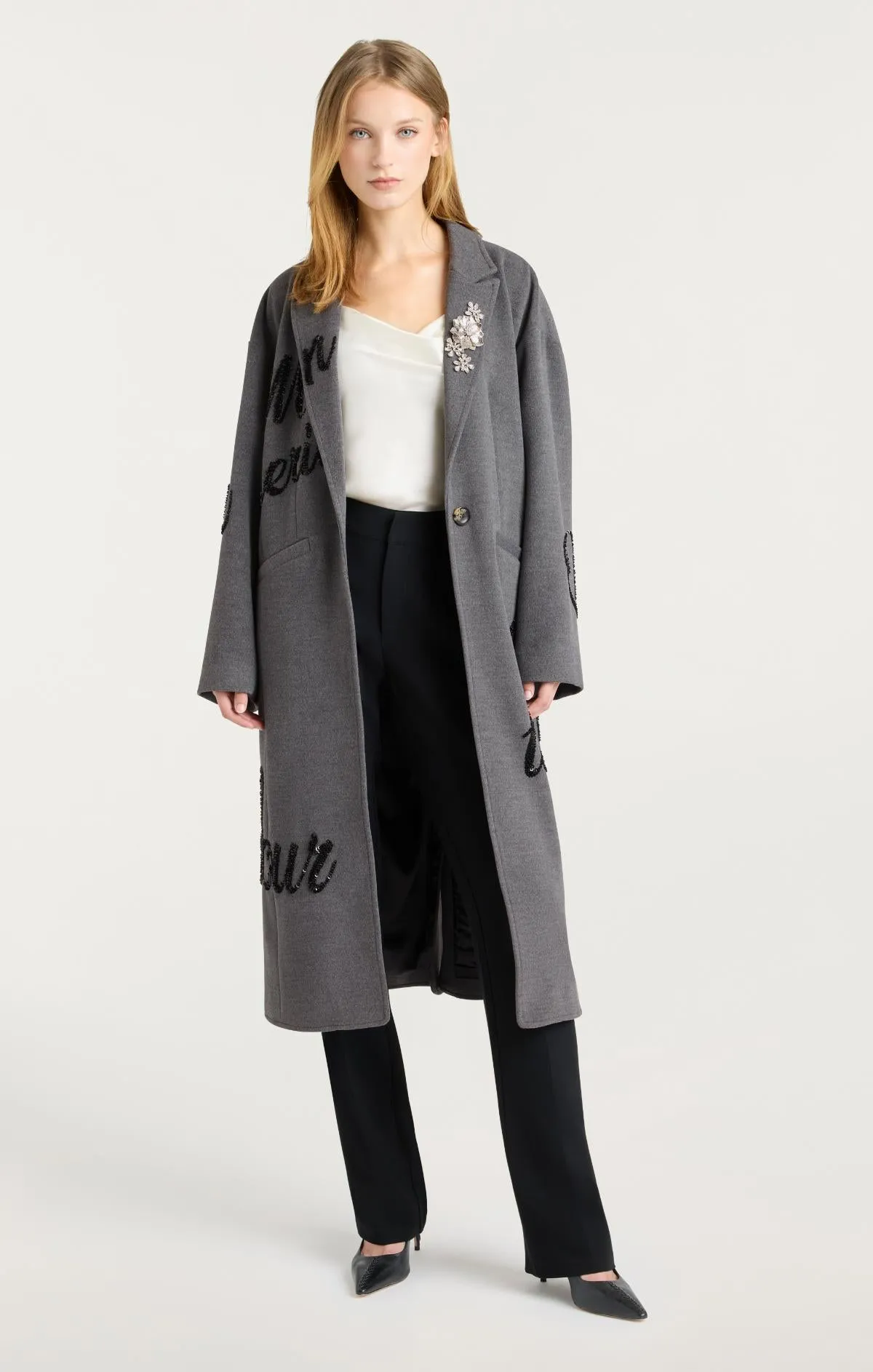 Crushed Sequin Loveletter Gravis Coat sold by cinq a sept product image thumbnail 2