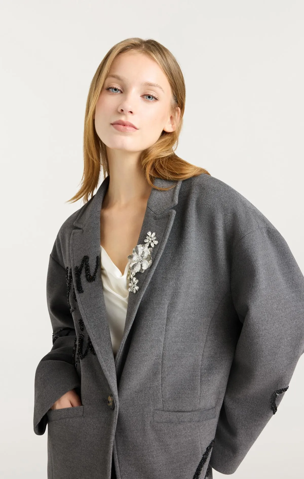 Crushed Sequin Loveletter Gravis Coat sold by cinq a sept product image thumbnail 5