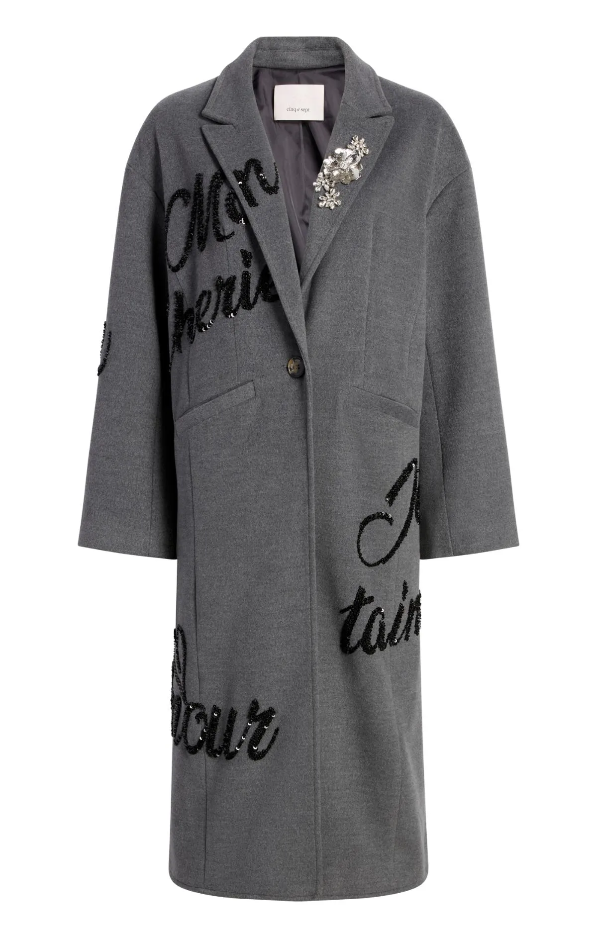 Crushed Sequin Loveletter Gravis Coat sold by cinq a sept