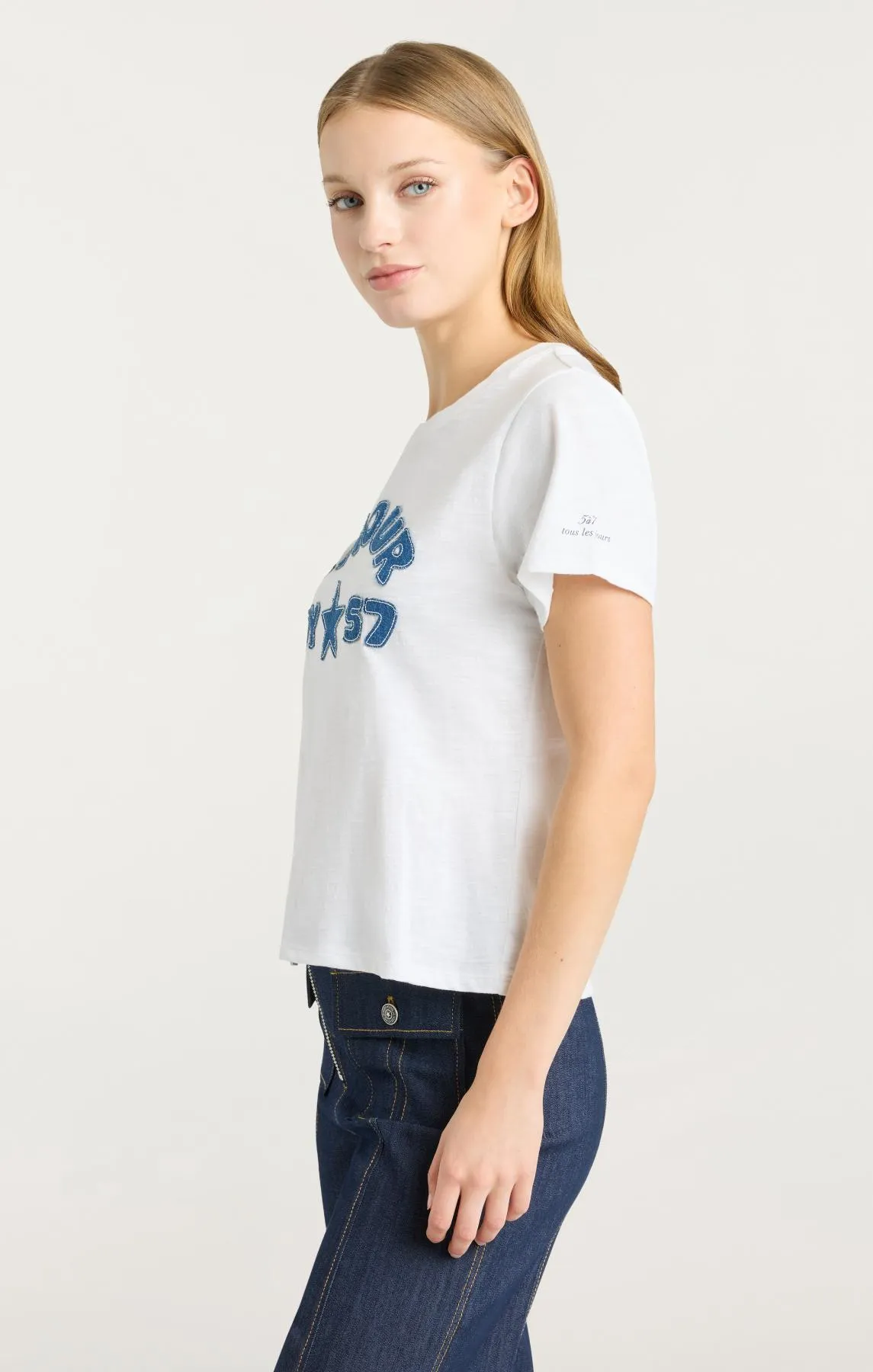 Amour 57 Patch Shrunken Tee sold by cinq a sept product image thumbnail 4