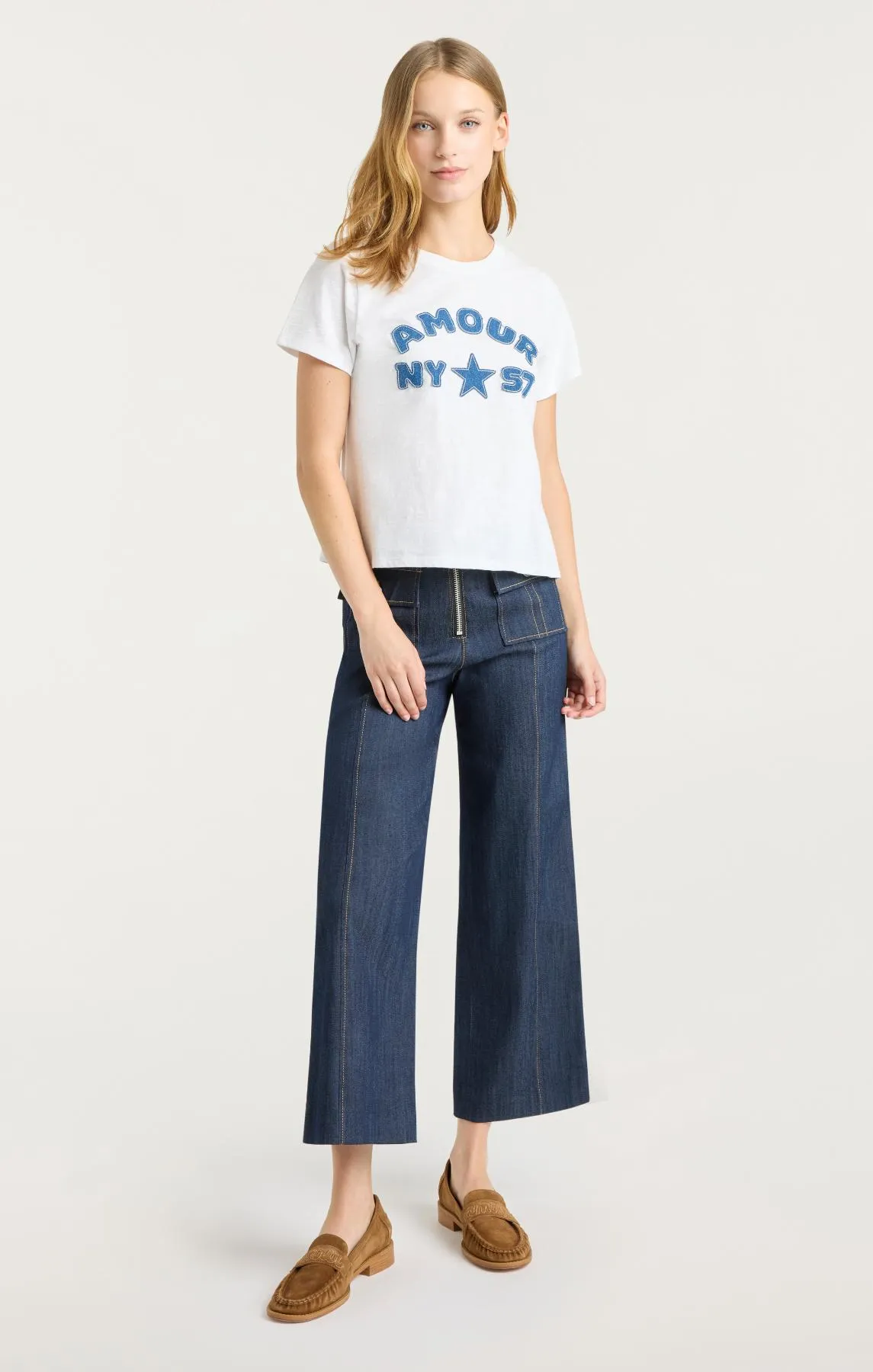 Amour 57 Patch Shrunken Tee sold by cinq a sept product image thumbnail 5