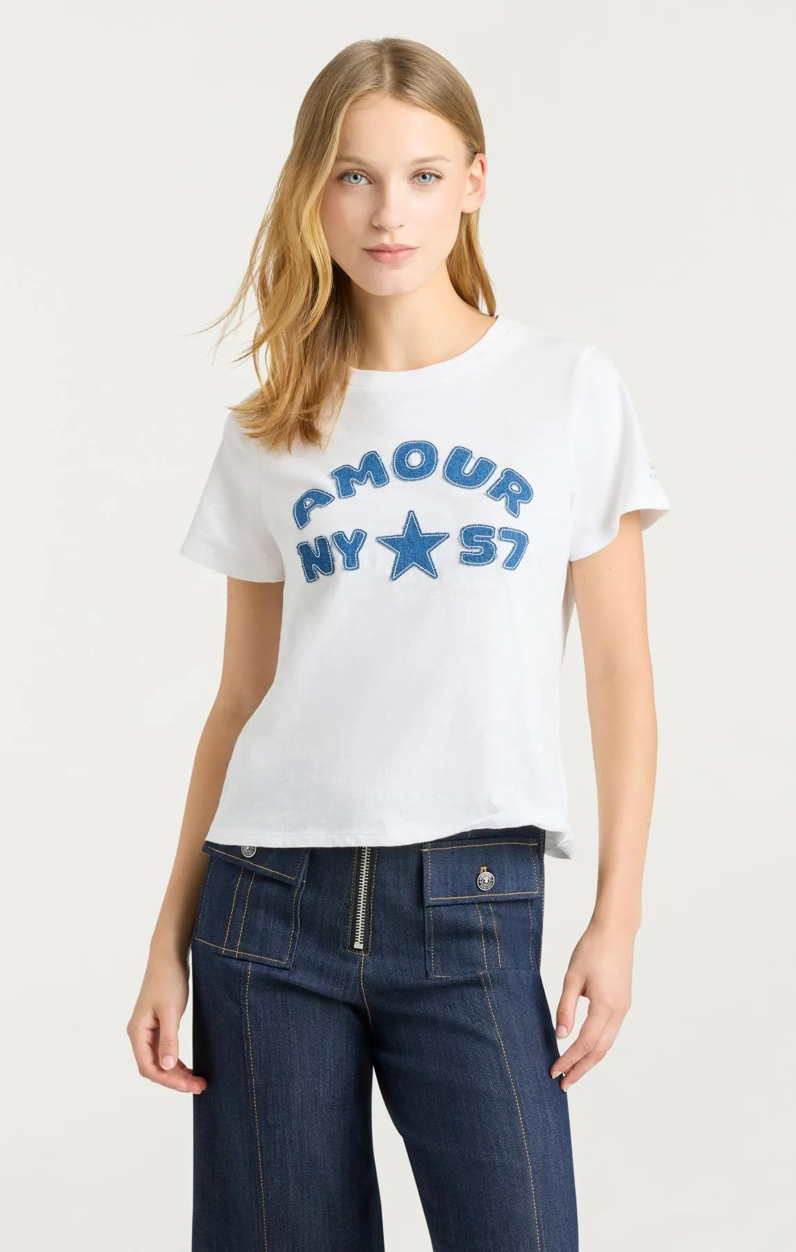 Amour 57 Patch Shrunken Tee sold by cinq a sept product image thumbnail 2