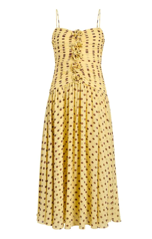 Camille Polka Dot Magda Dress sold by cinq a sept