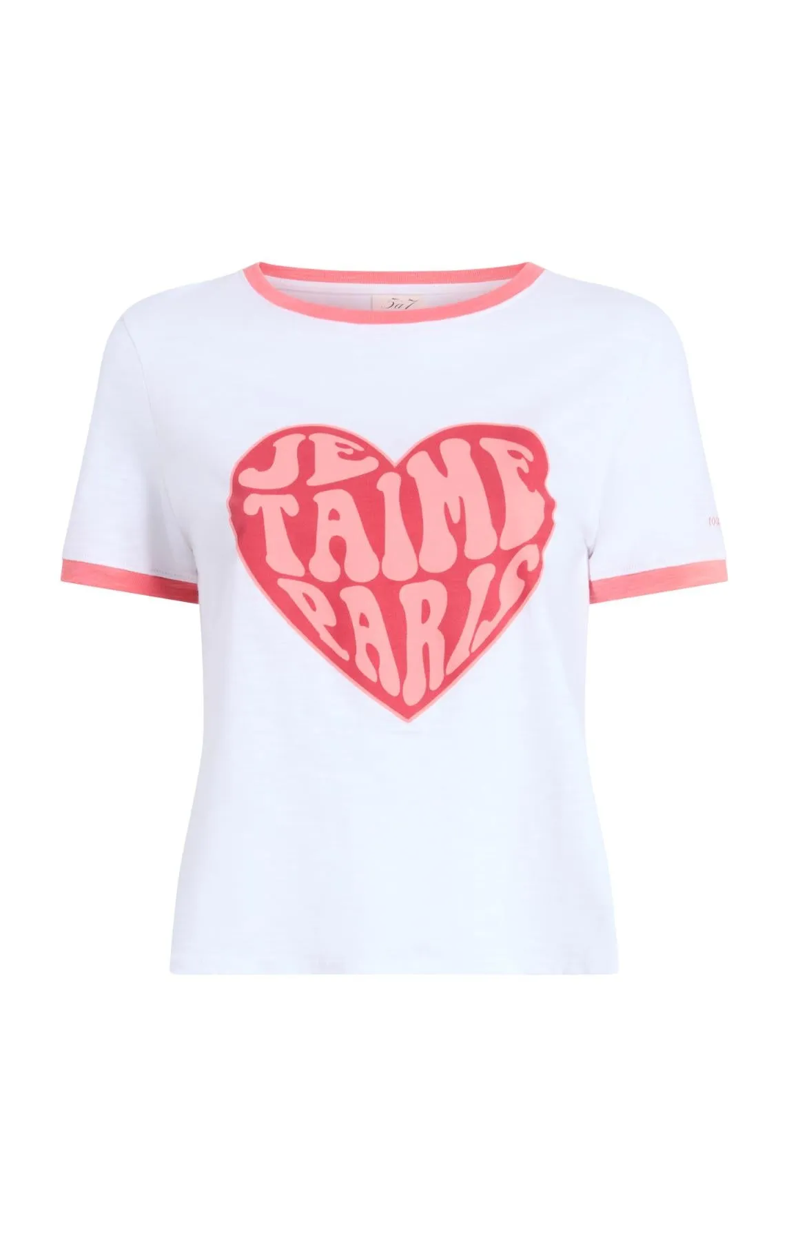 Je Taime Paris Shrunken Ringer Tee sold by cinq a sept