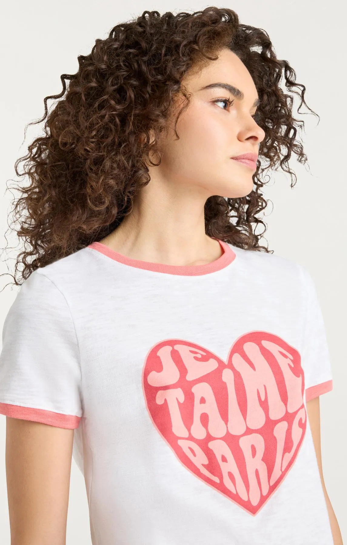 Je Taime Paris Shrunken Ringer Tee sold by cinq a sept product image thumbnail 4
