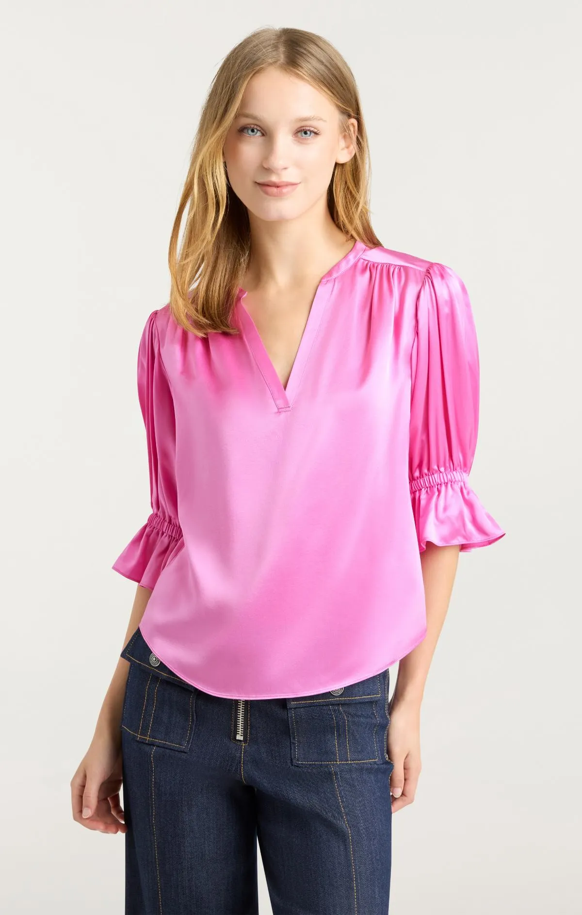 Split Neck Fiona Top sold by cinq a sept product image thumbnail 2