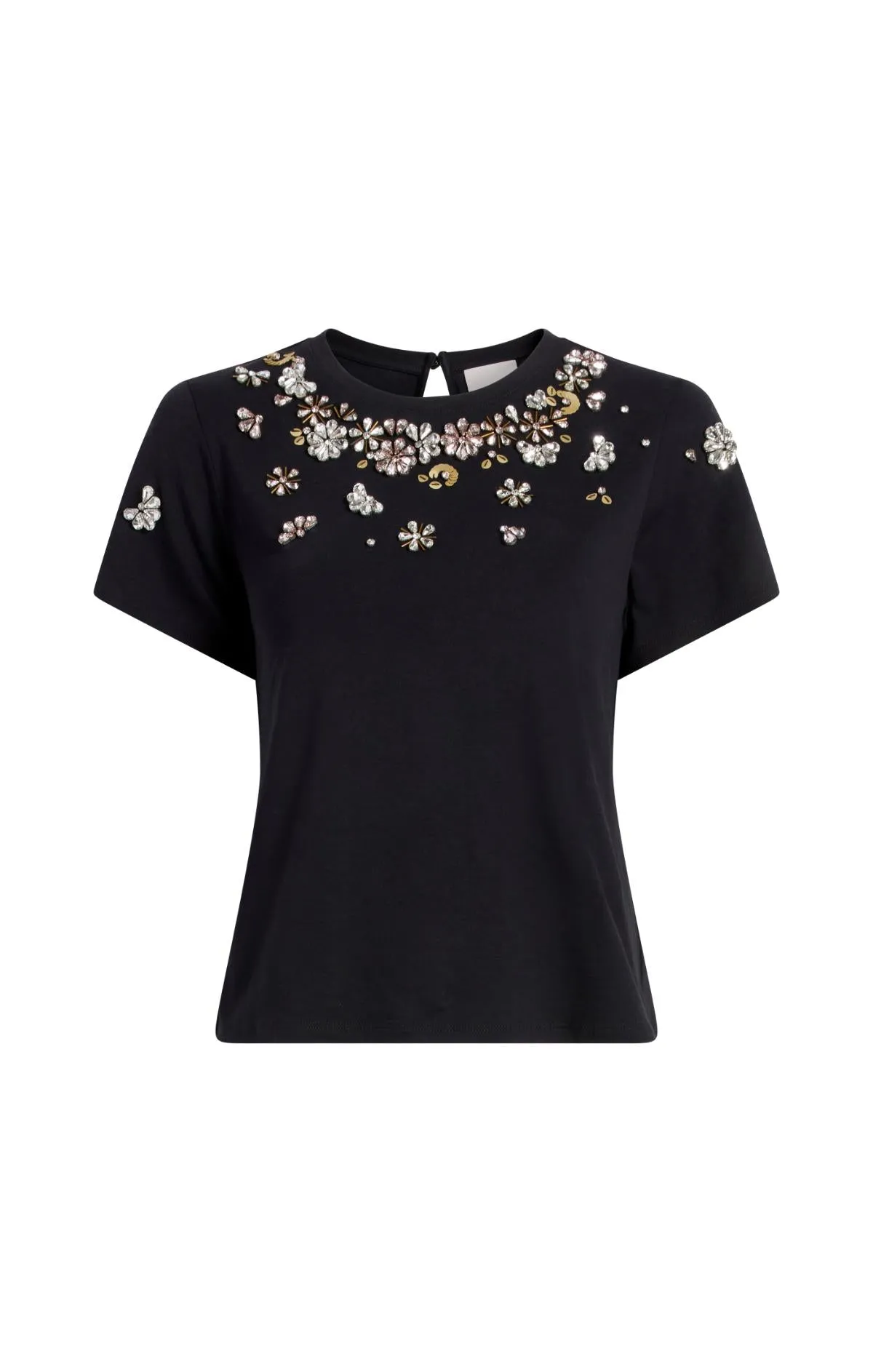 Tumbling Flowers Shrunken Tee sold by cinq a sept