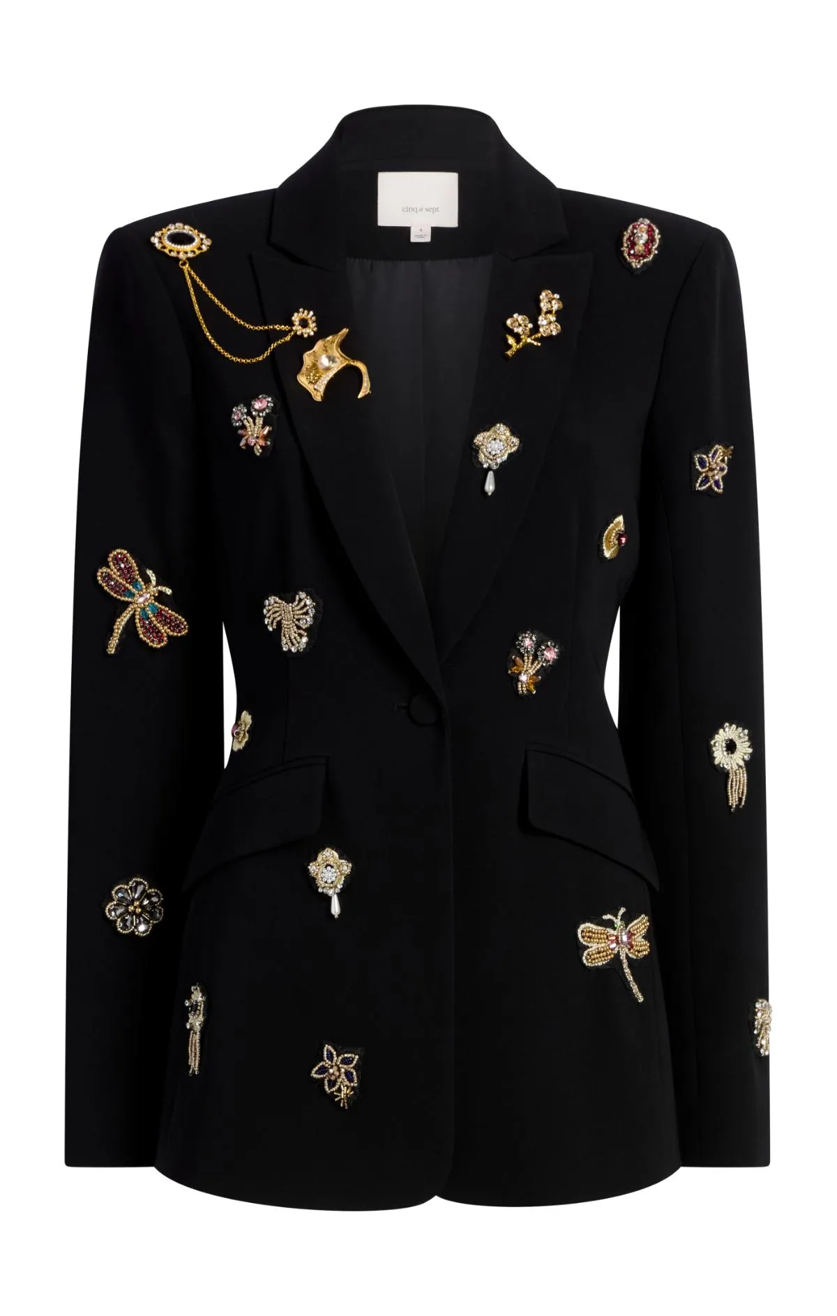 Gold Brooches Cheyenne Blazer sold by cinq a sept