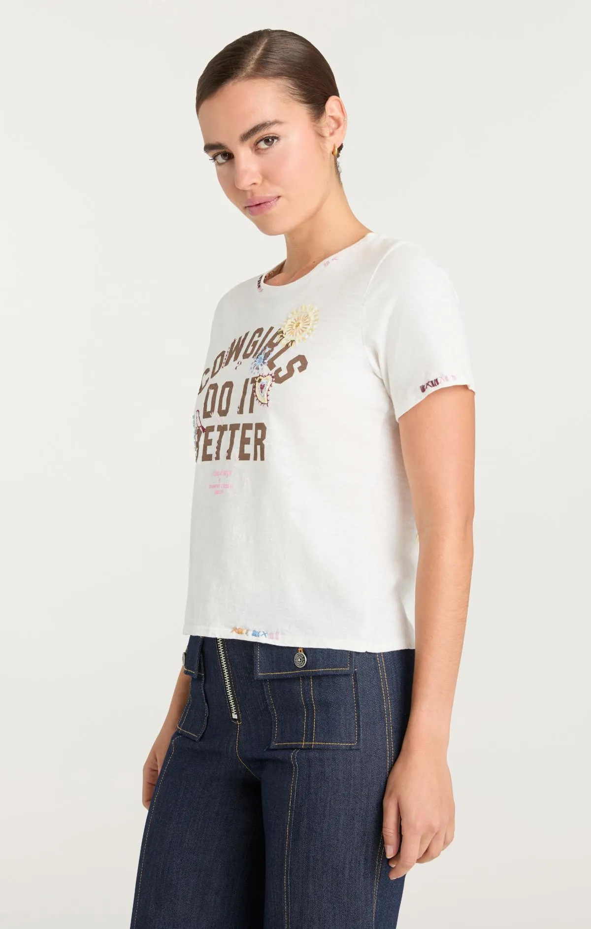 Bespoke Cowgirls Do It Better Shrunken Tee sold by cinq a sept product image thumbnail 3