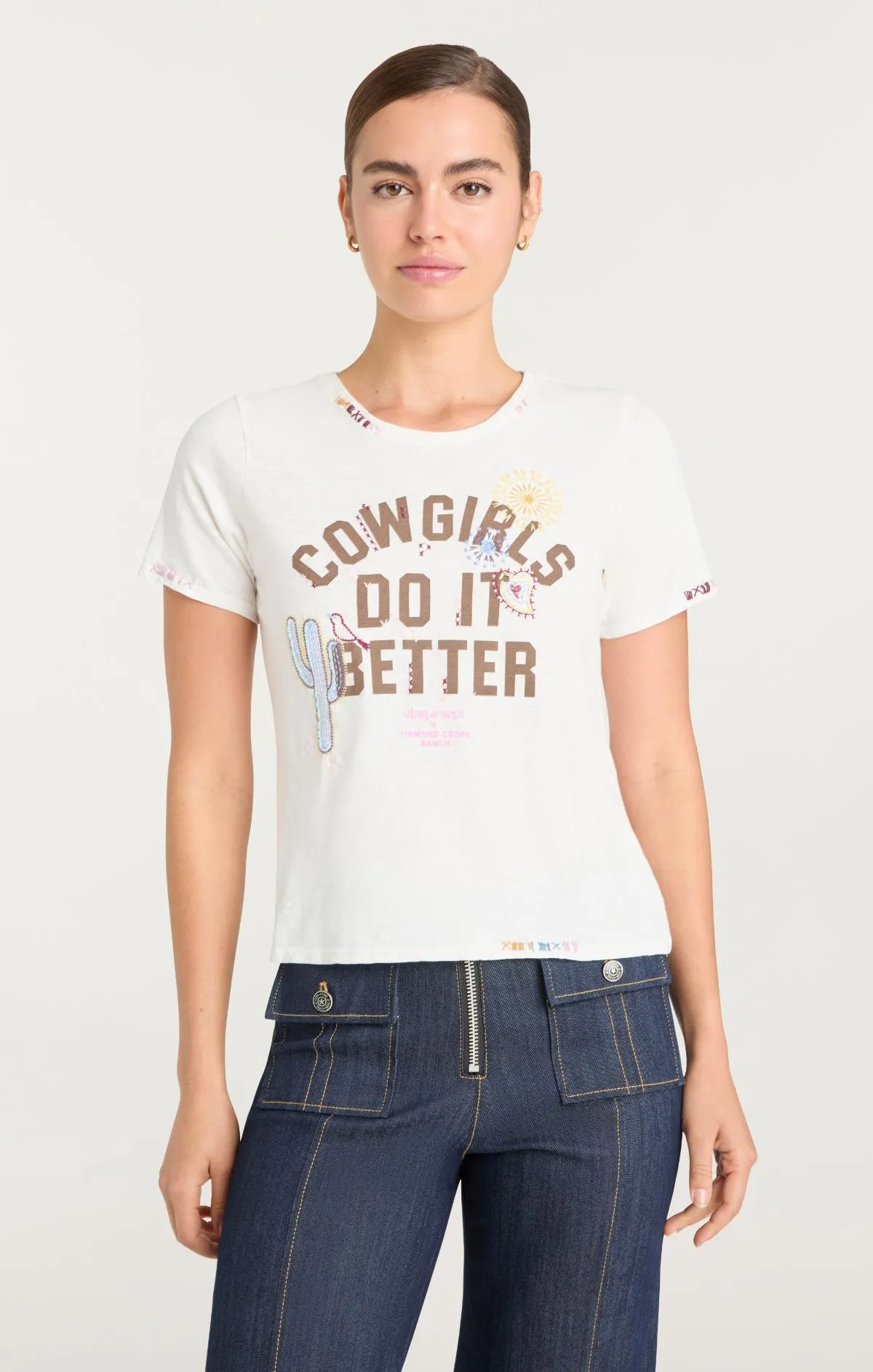 Bespoke Cowgirls Do It Better Shrunken Tee sold by cinq a sept product image thumbnail 2
