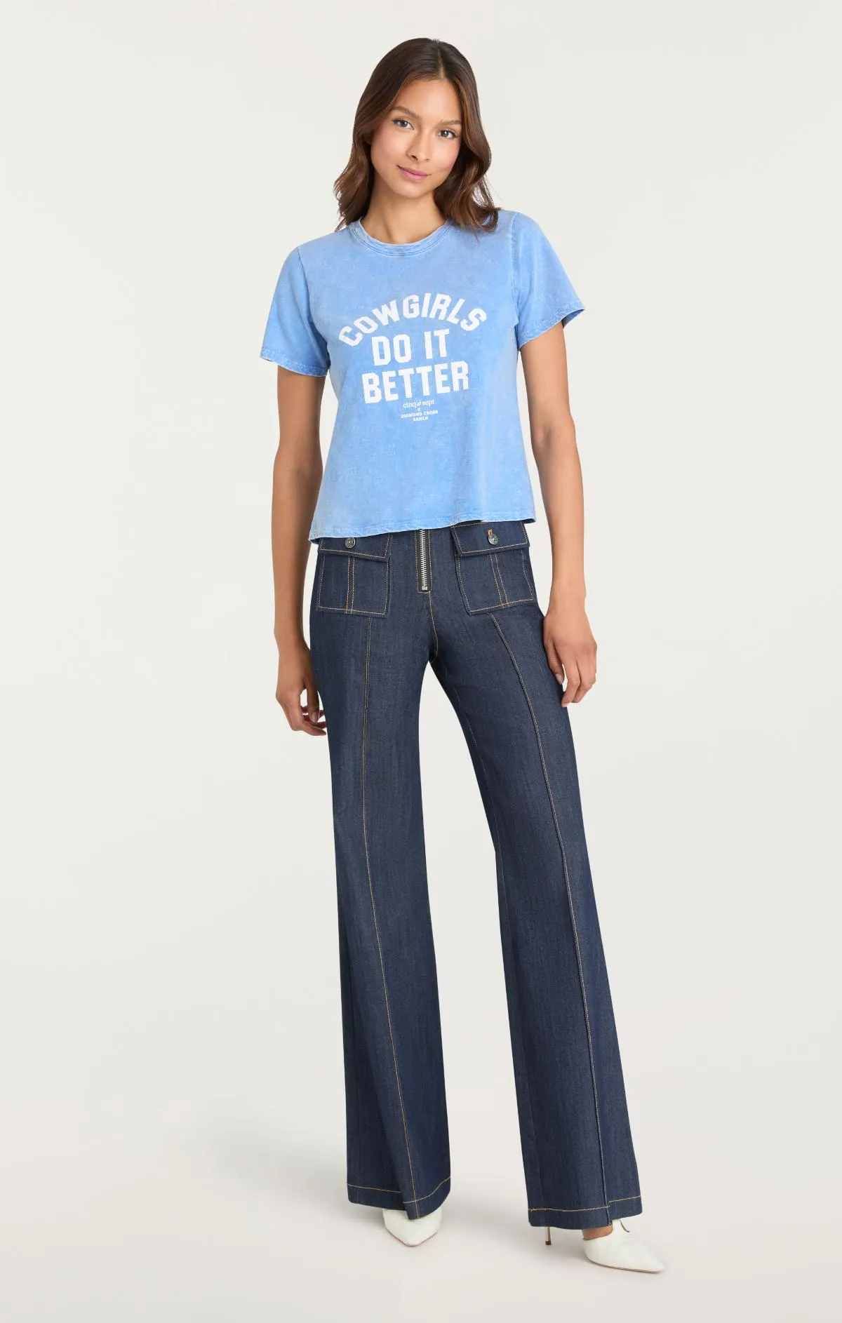 Garment Dyed Cowgirls Do It Better Shrunken Tee sold by cinq a sept product image thumbnail 5