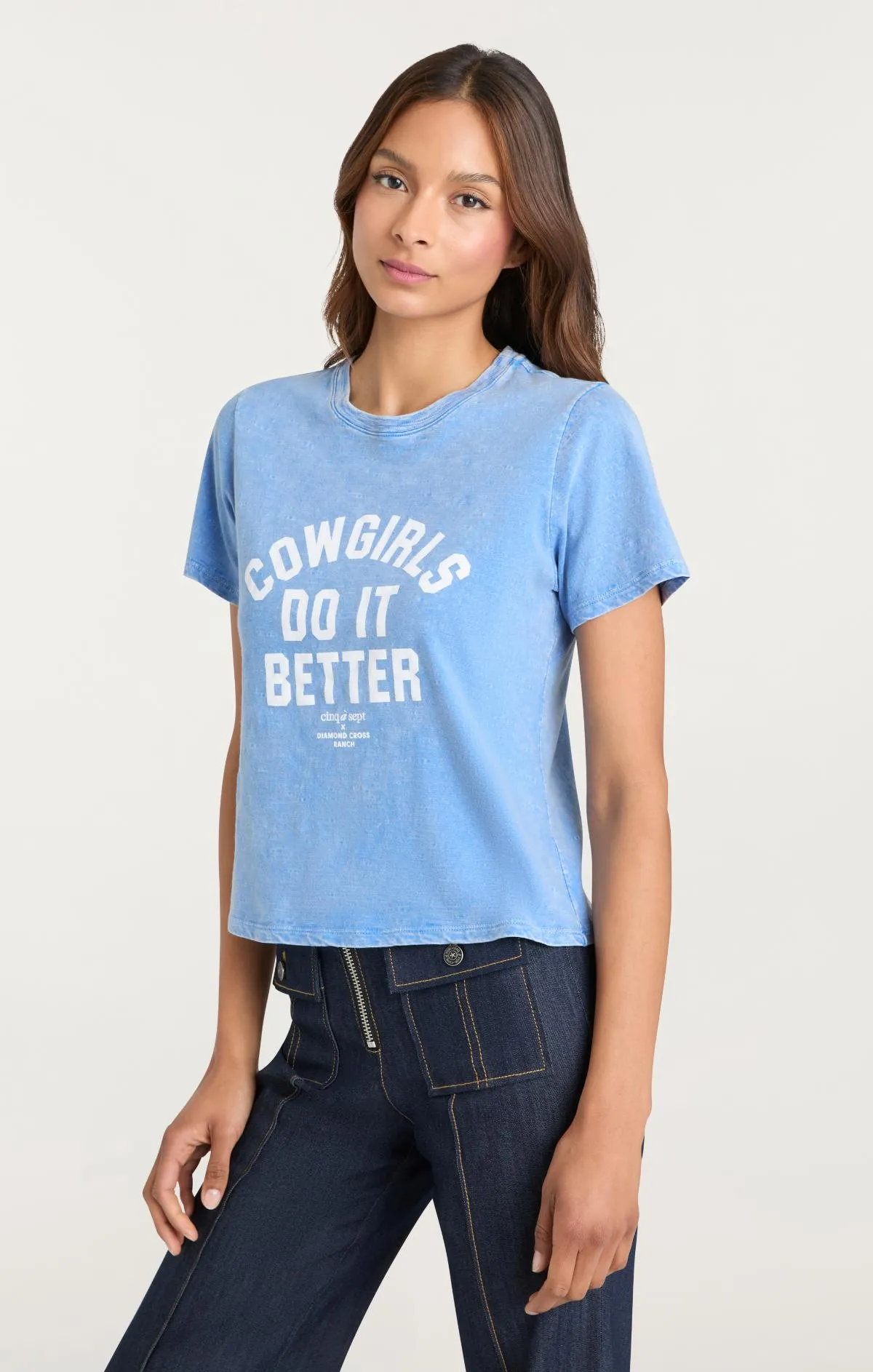 Garment Dyed Cowgirls Do It Better Shrunken Tee sold by cinq a sept product image thumbnail 3