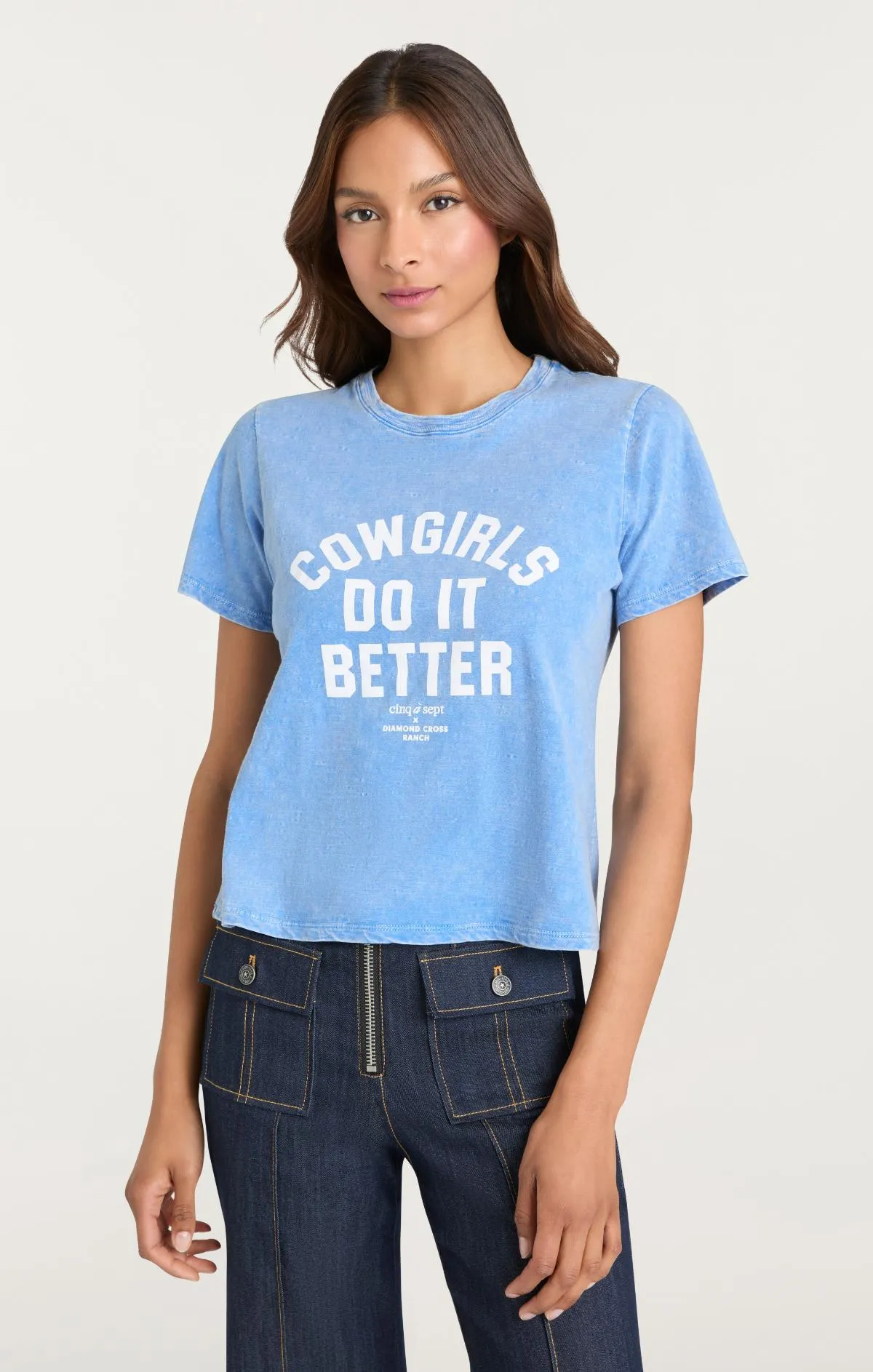 Garment Dyed Cowgirls Do It Better Shrunken Tee sold by cinq a sept product image thumbnail 2
