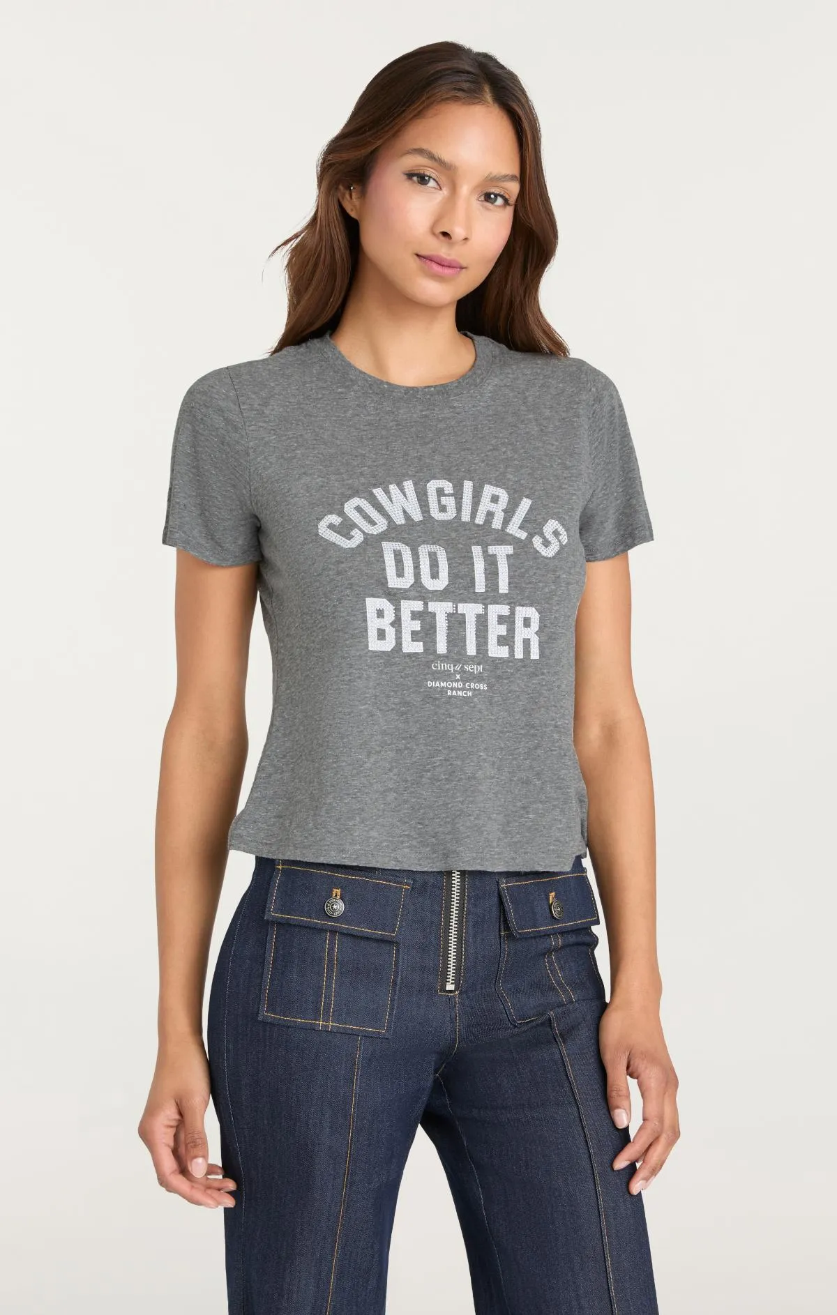 Heatset Cowgirls Do It Better Shrunken Tee sold by cinq a sept product image thumbnail 2