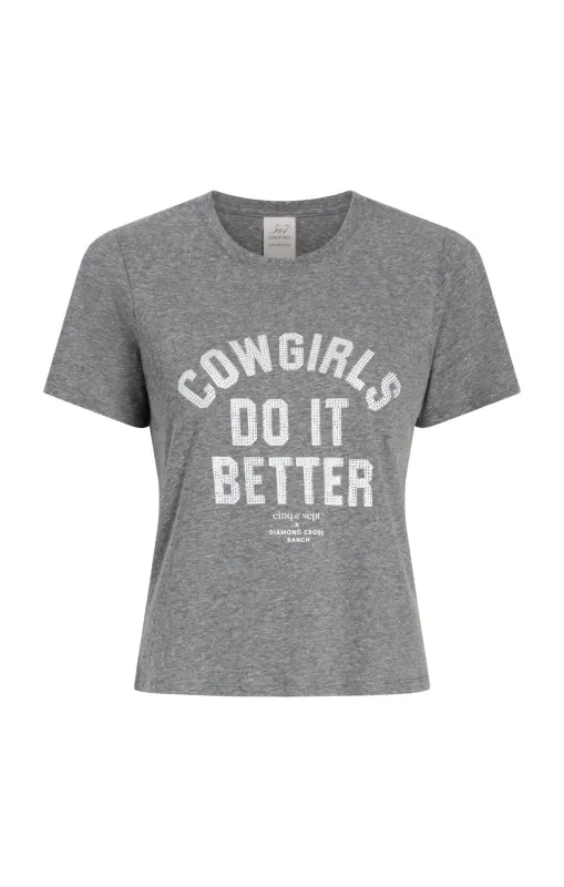 Heatset Cowgirls Do It Better Shrunken Tee sold by cinq a sept