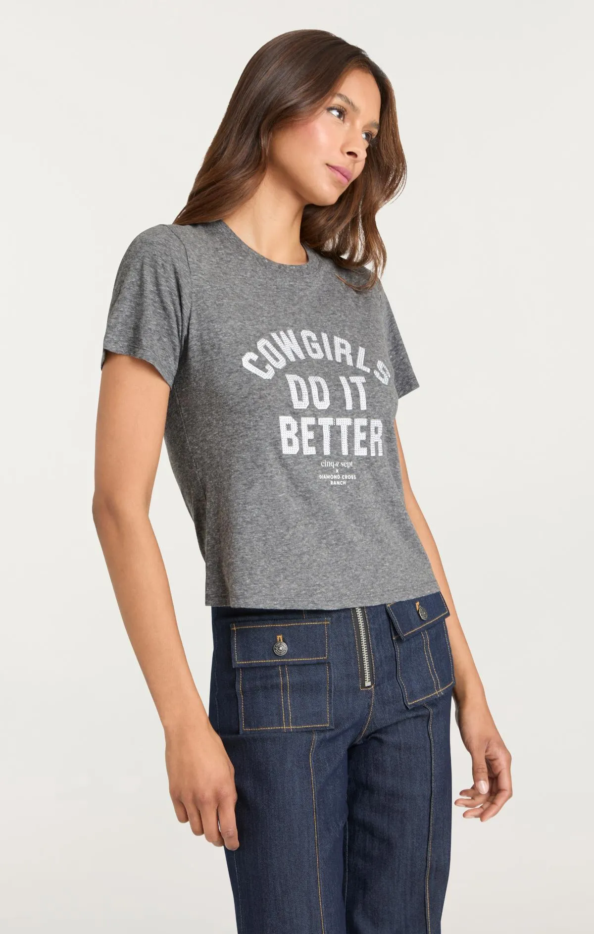 Heatset Cowgirls Do It Better Shrunken Tee sold by cinq a sept product image thumbnail 3