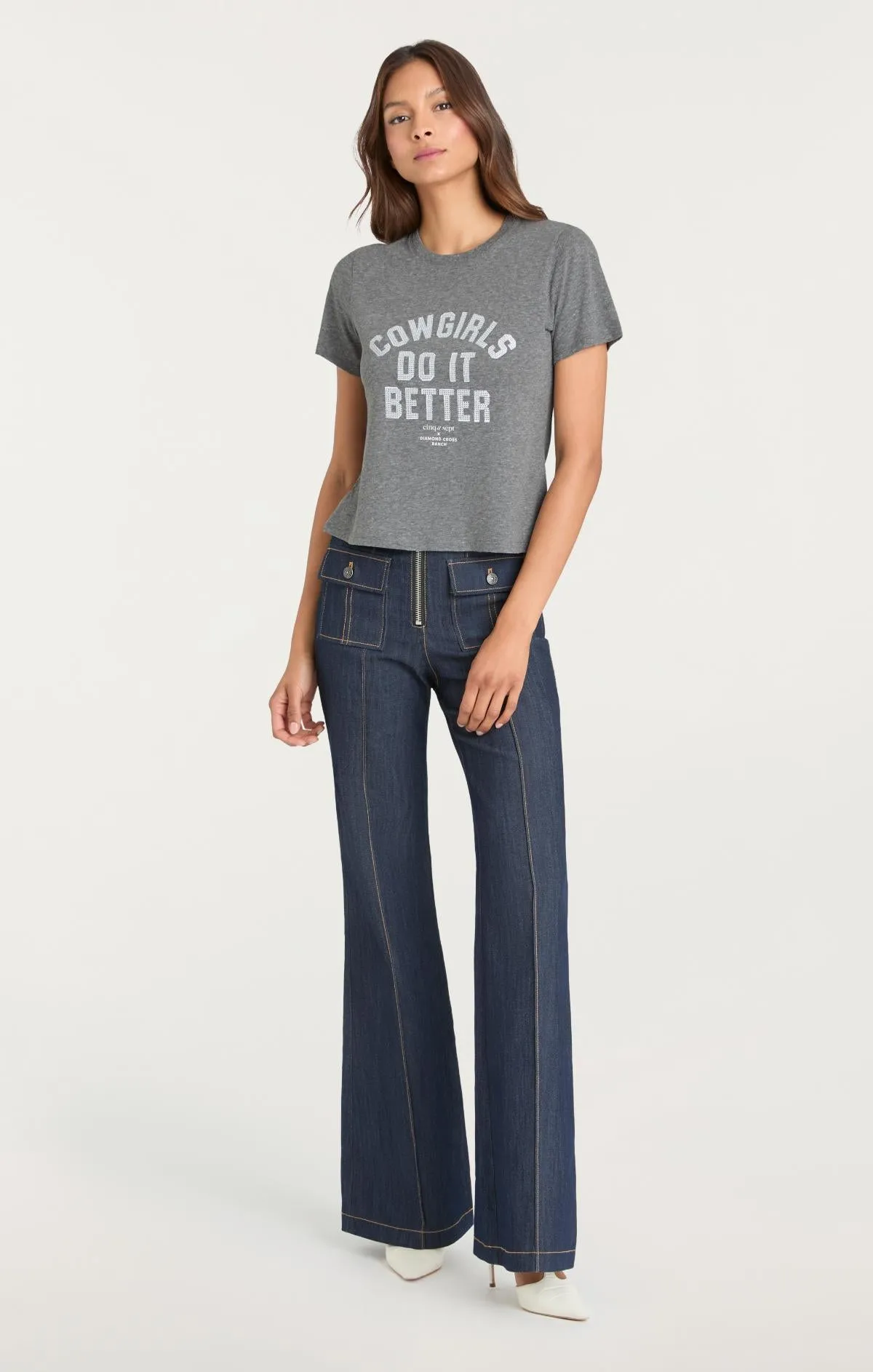 Heatset Cowgirls Do It Better Shrunken Tee sold by cinq a sept product image thumbnail 5