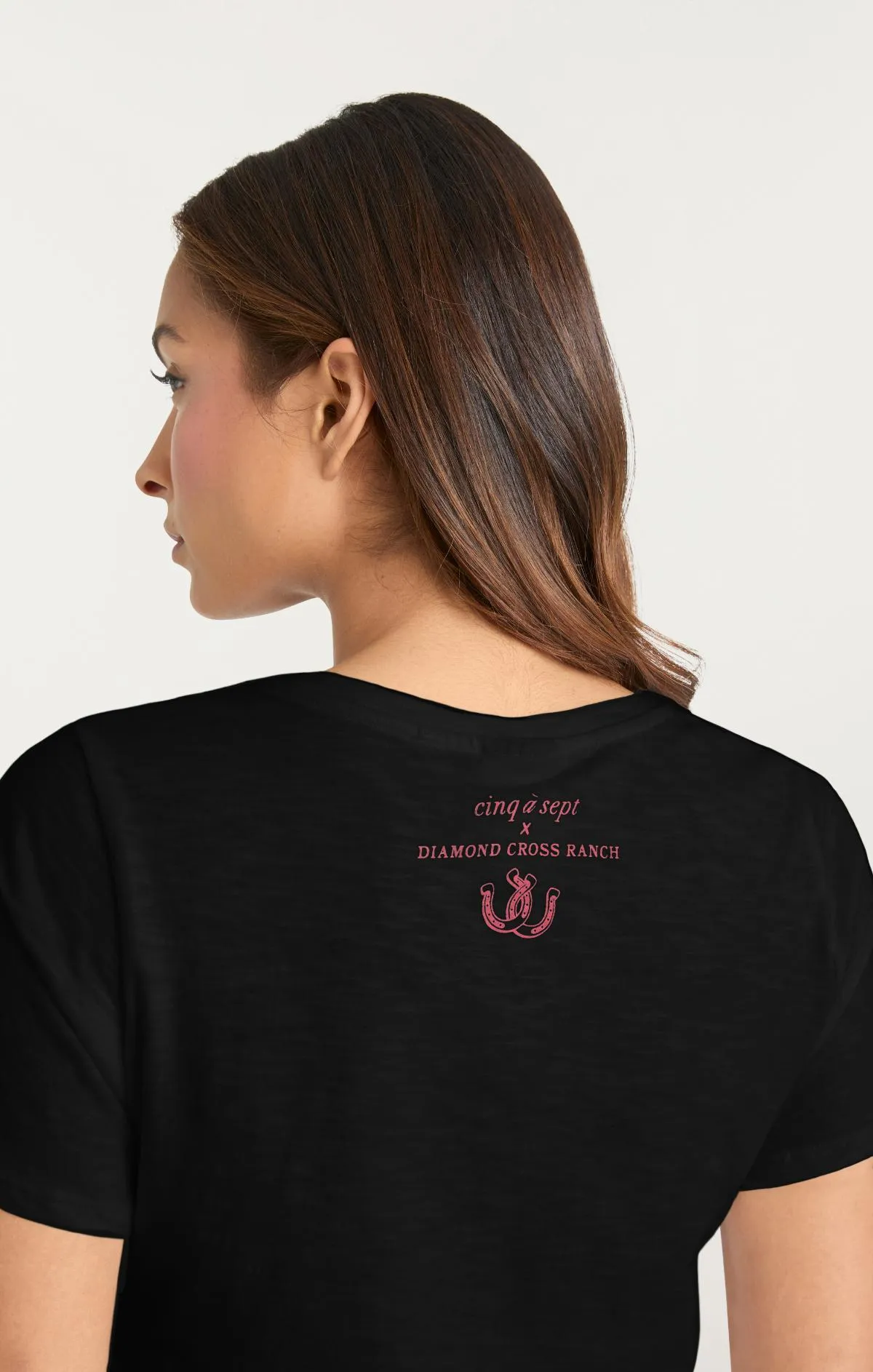 Jadore Cowboys Diamond Cross Ranch Shrunken Tee sold by cinq a sept product image thumbnail 5