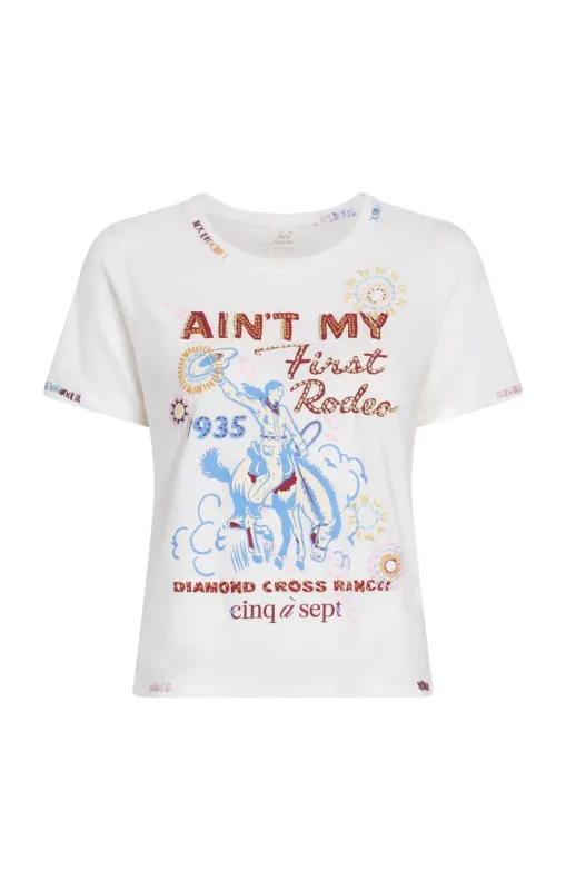 Bespoke Aint My First Rodeo Shrunken Tee sold by cinq a sept