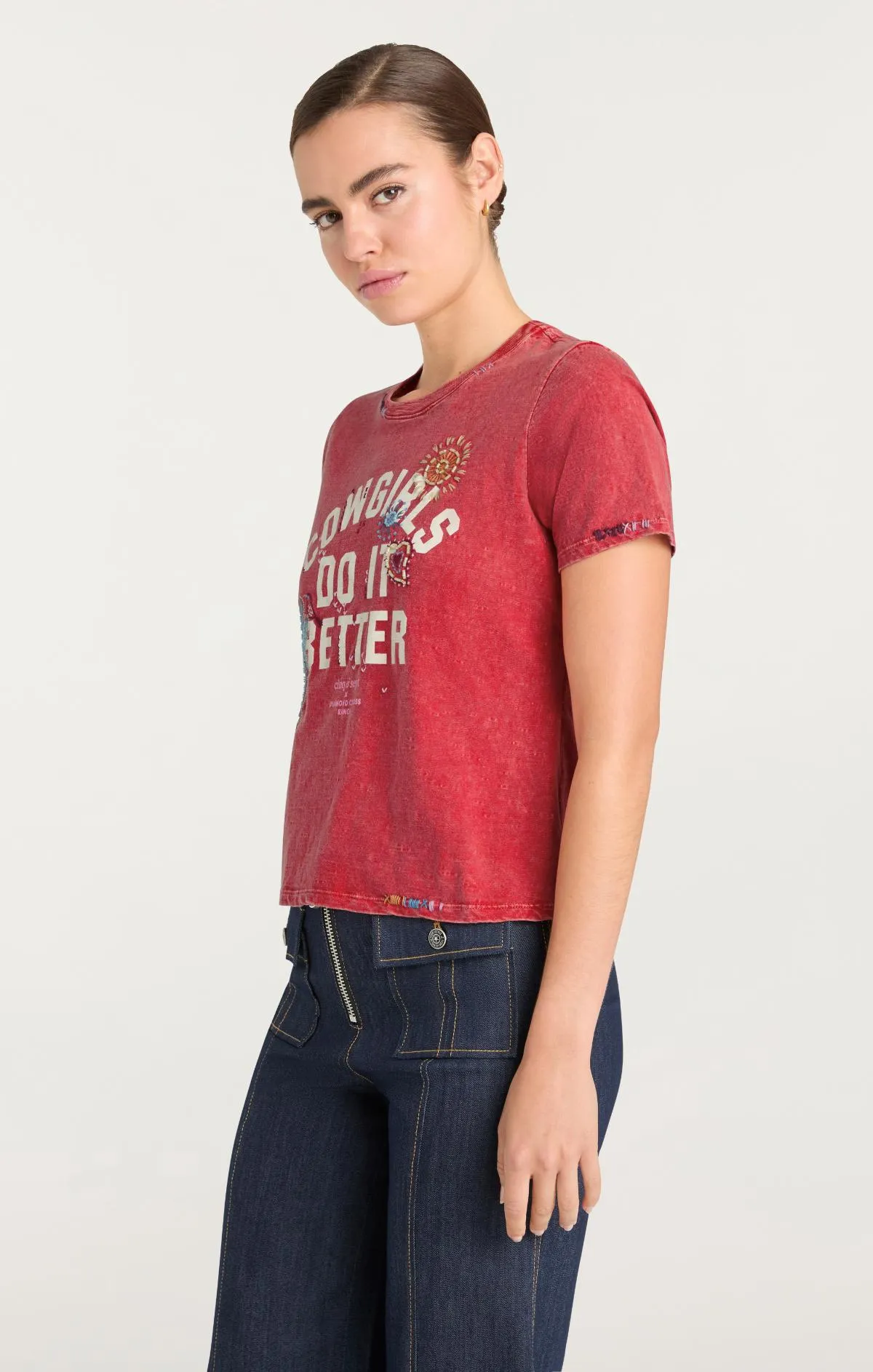 Bespoke Cowgirls Do It Better Shrunken Tee sold by cinq a sept product image thumbnail 3